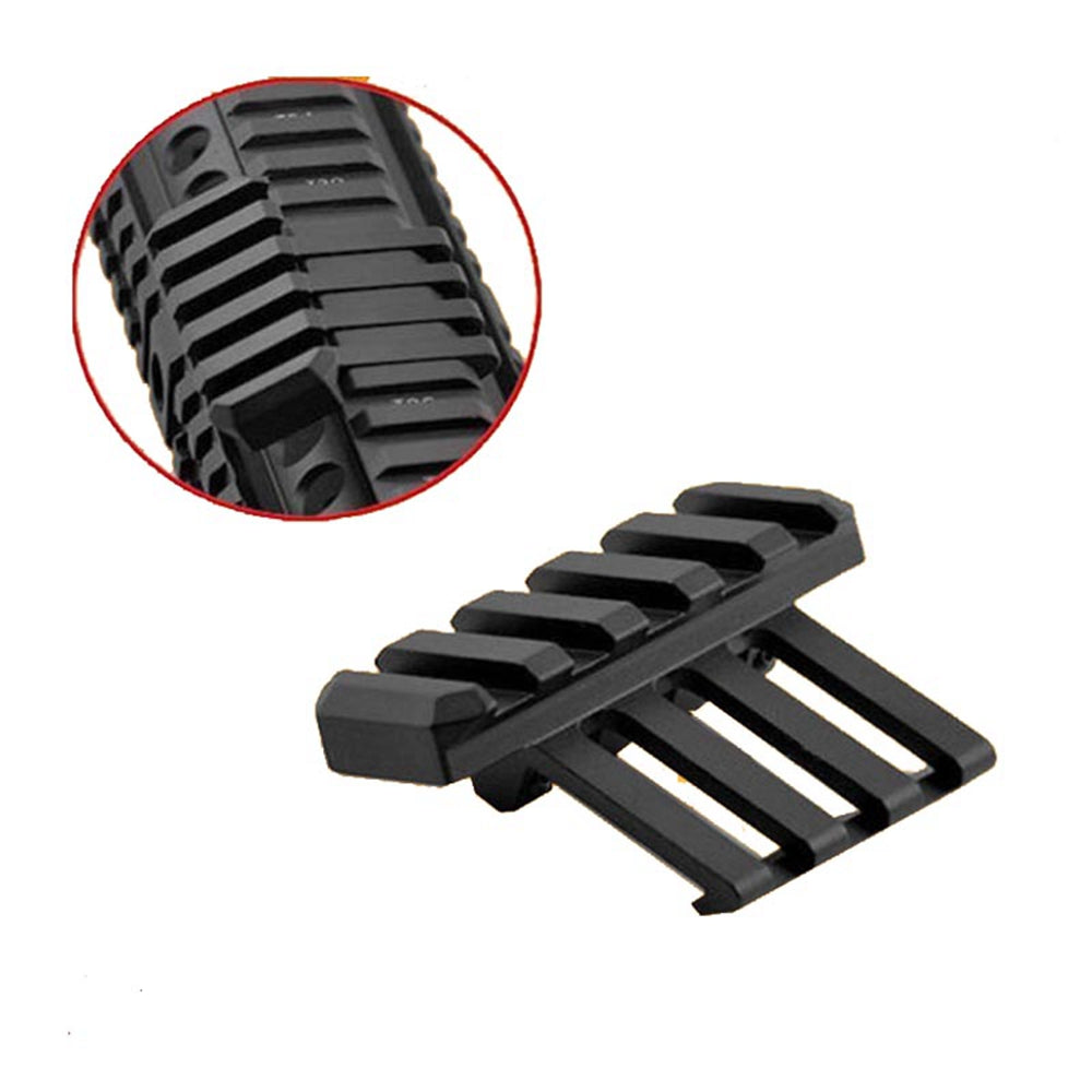 Low Profile Tactical 45 Degree Offset Angle Mount Picatinny Weaver Rail