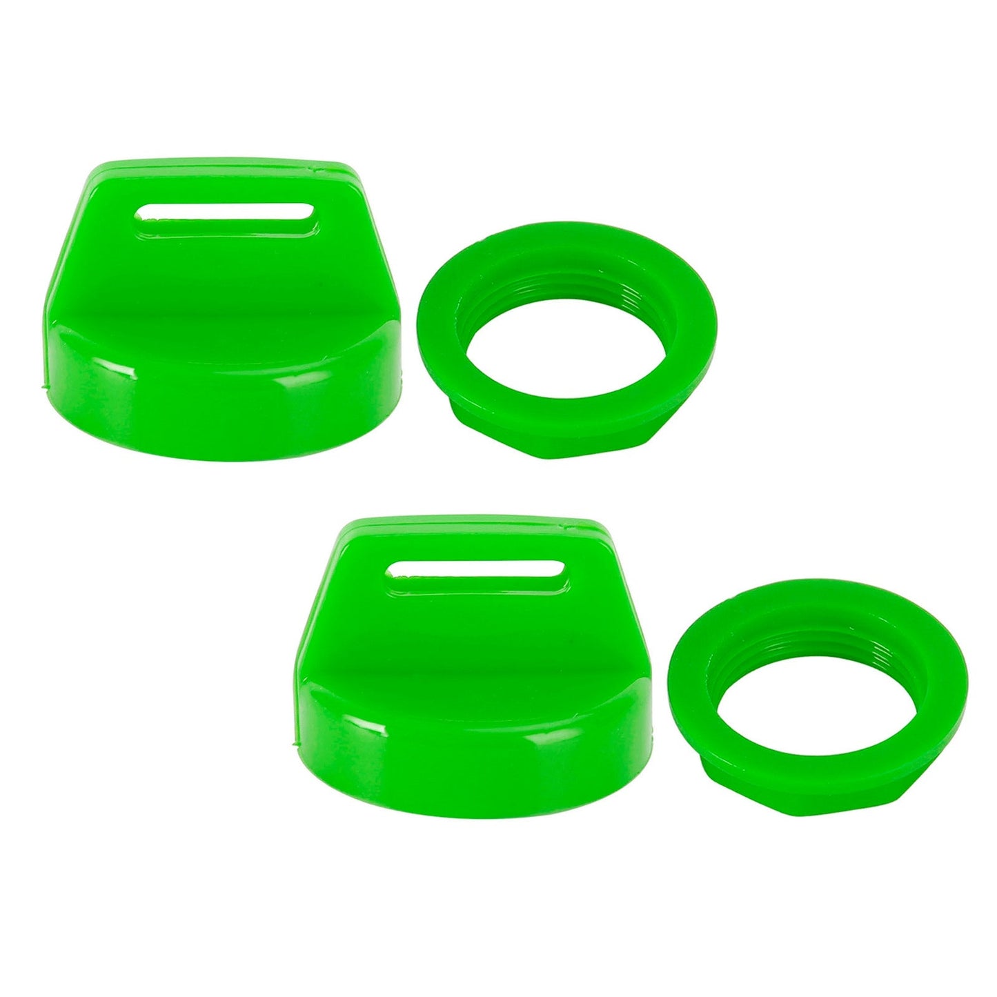 2PCS Green Ignition Key Cover w/Nut For Polaris RZR XP 570 800 900 1000 5433534