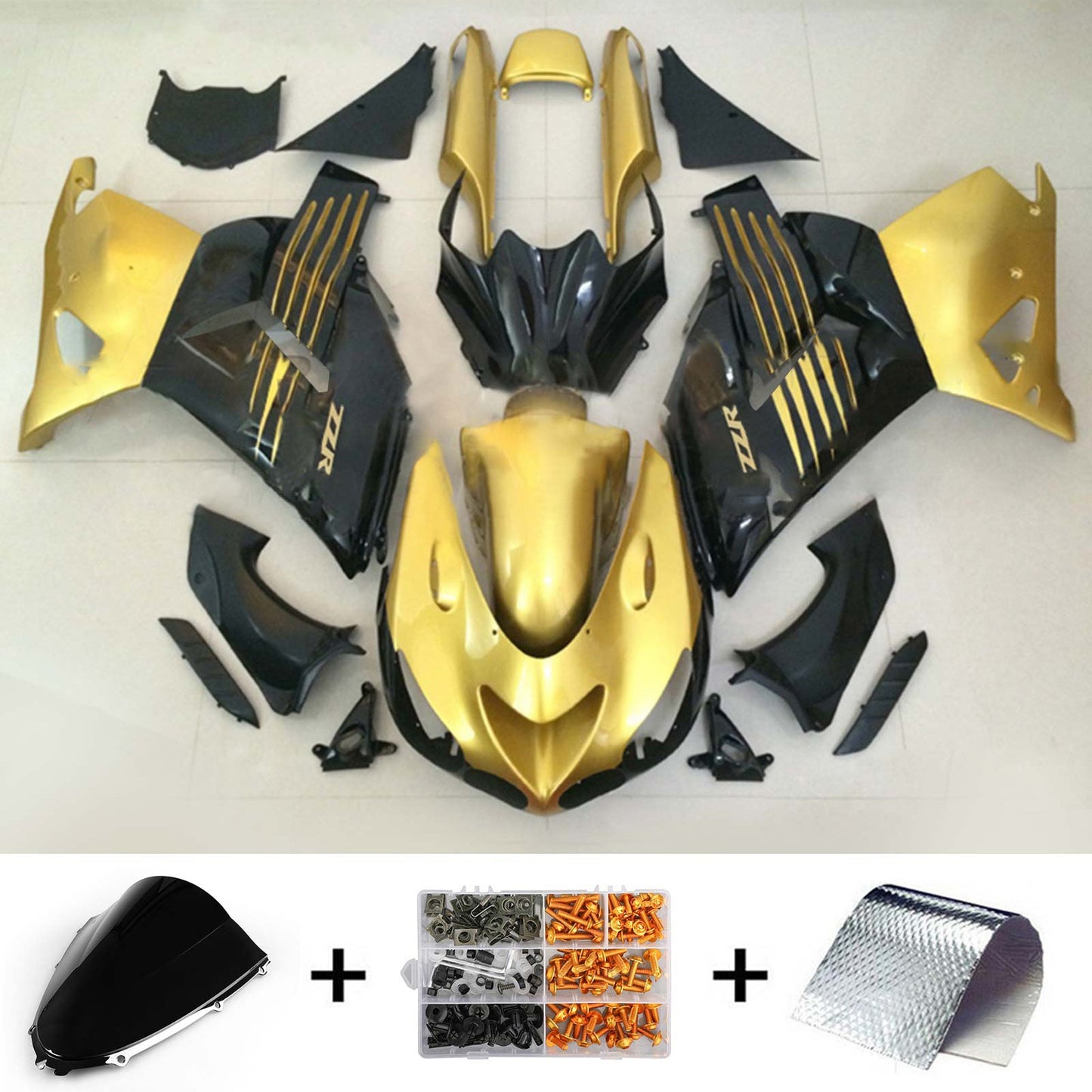 2006-2011 Kawasaki ZX14R Injection Fairing Kit Bodywork Plastic ABS#114