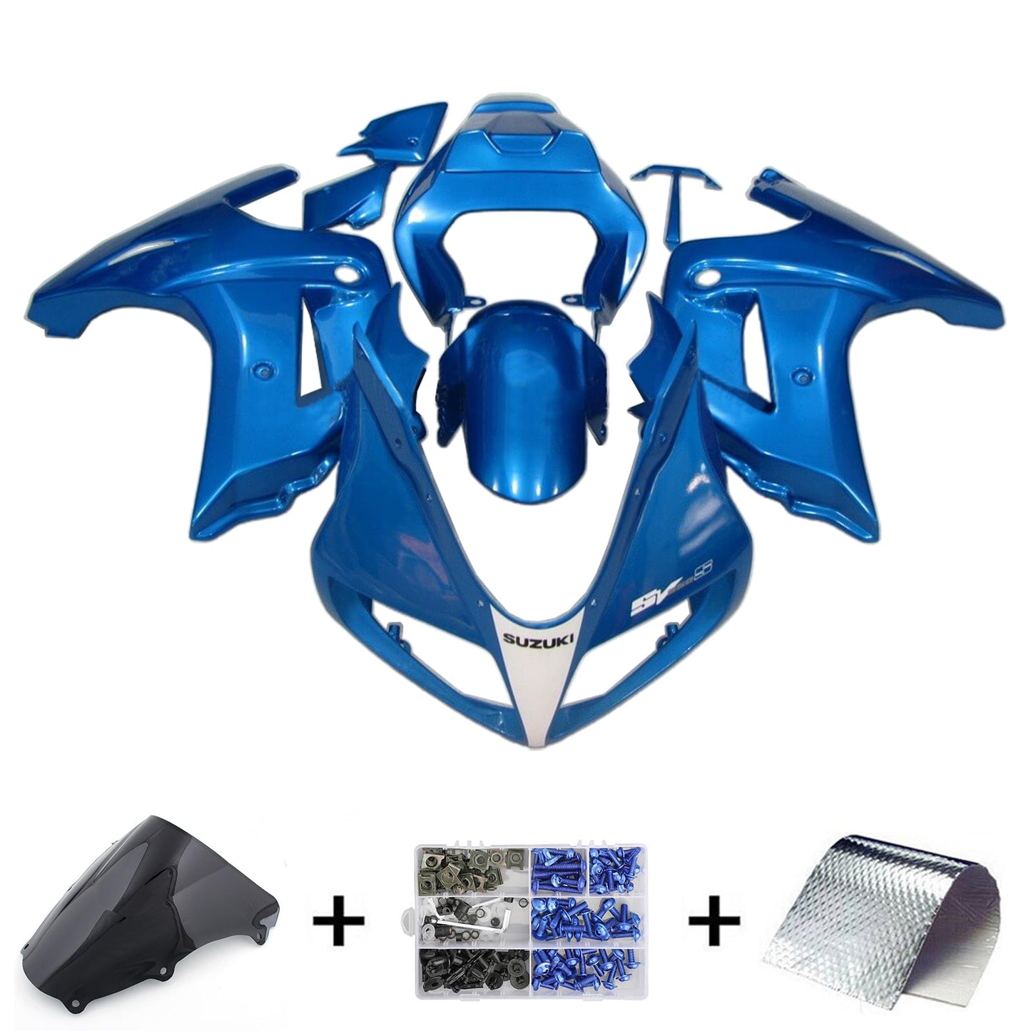 2003-2013 Suzuki SV650 Amotopart Injection Fairing Kit Bodywork Plastic ABS #101