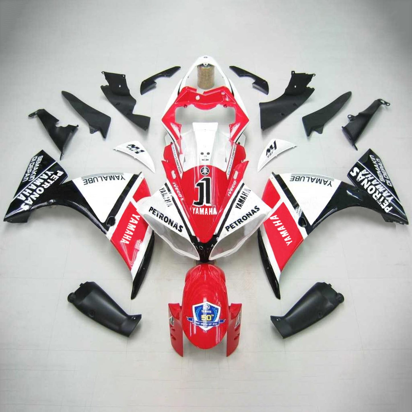 2009-2011 Yamaha YZF 1000 R1 Amotopart Injection Fairing Kit Bodywork Plastic ABS #134