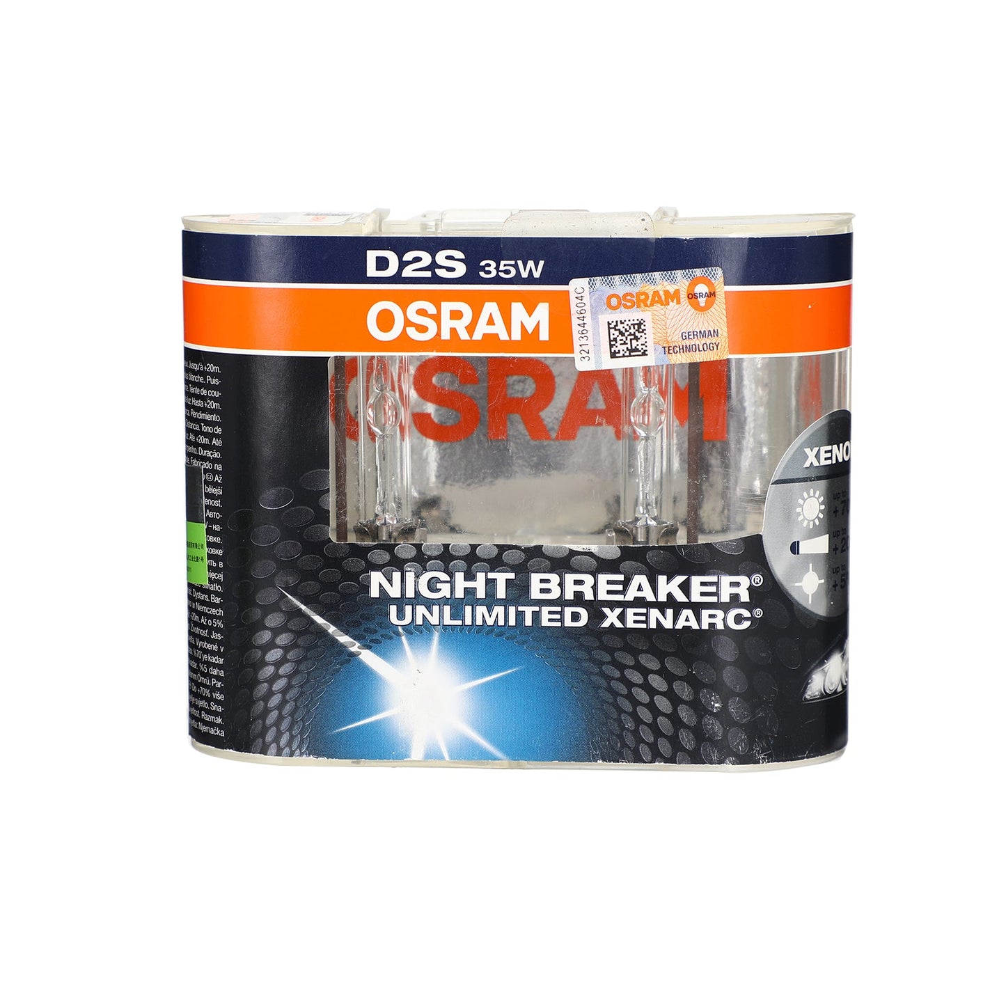 D2S For OSRAM NIGHT BREAKER Xenarc Headlight Lamp Up +70% Light 12V35W 66240XNB