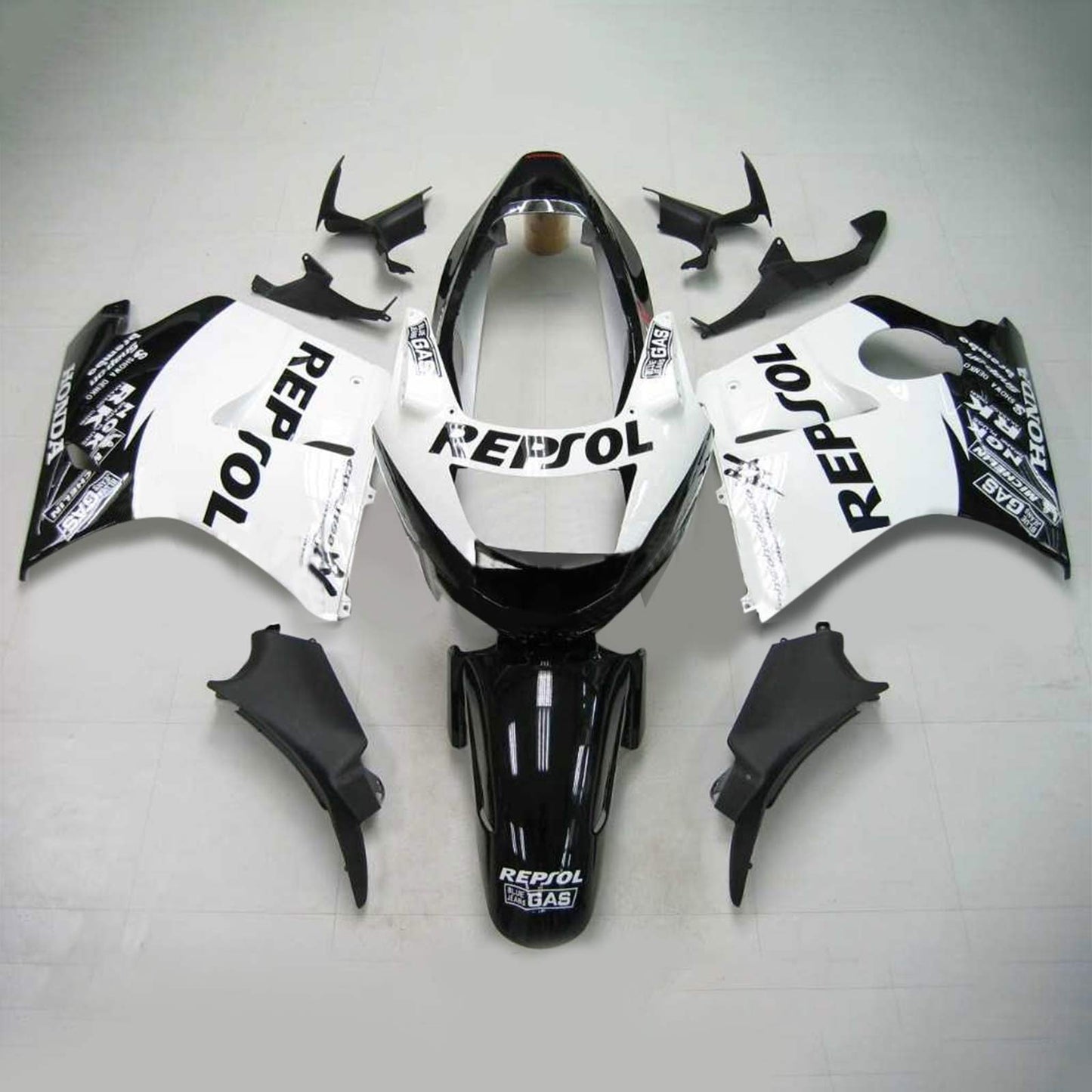 1996-2007 Honda CBR1100XX SuperBlackBird Amotopart Injection Fairing Kit Bodywork ABS #113