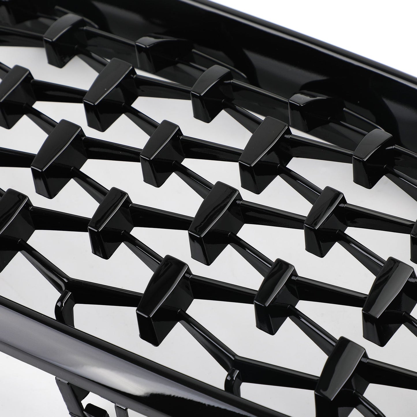 Meteor Black Front Kidney Grille Grill Fit 2014 - 2016 BMW X5 F15 Left & Right