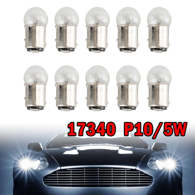 10x For NARVA 17340 Car Auxiliary Bulbs P10/5W 24V 10/5W BAY15d