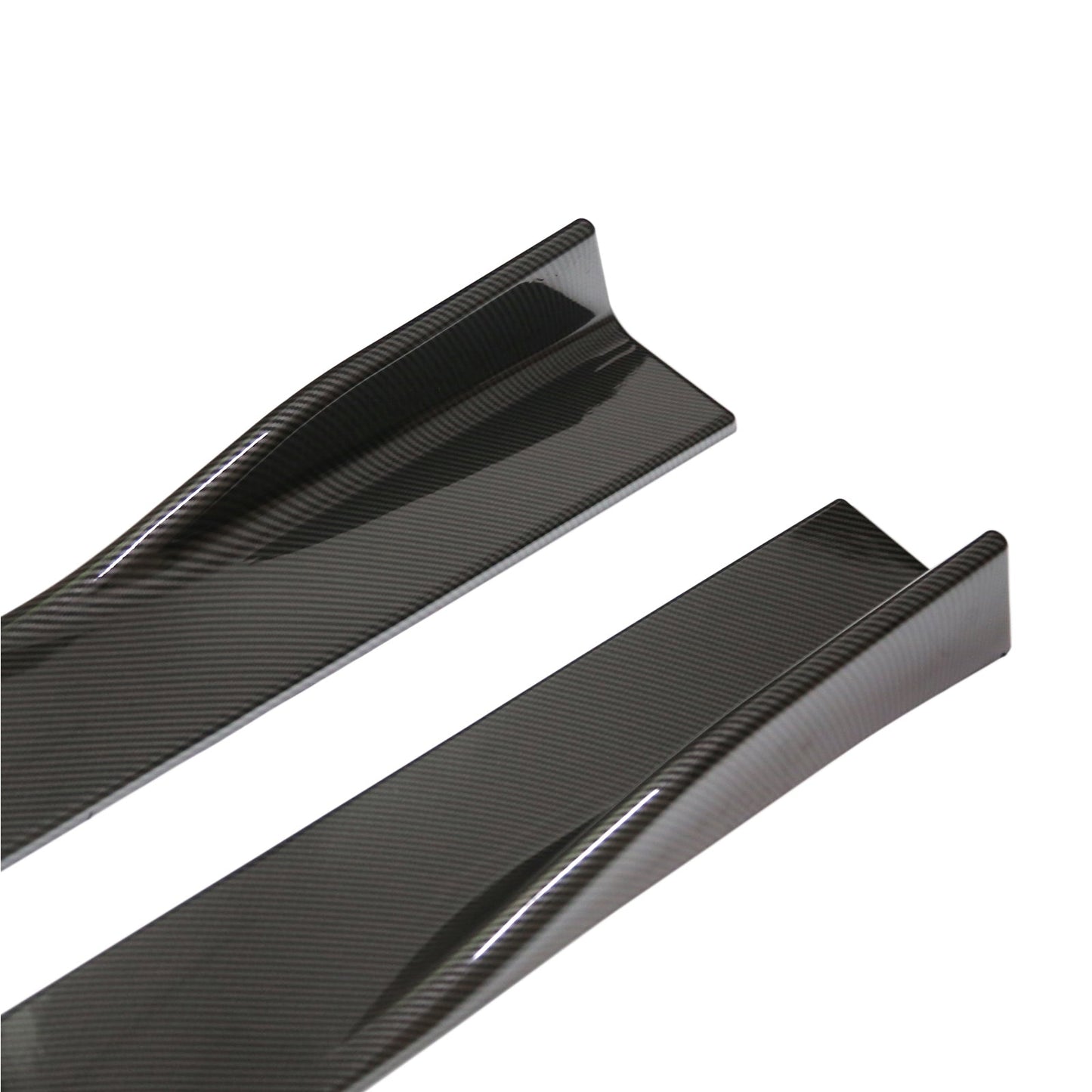78.7" Universal Side Skirt Extensions Rocker Panel Splitters Lip Carbon Fiber