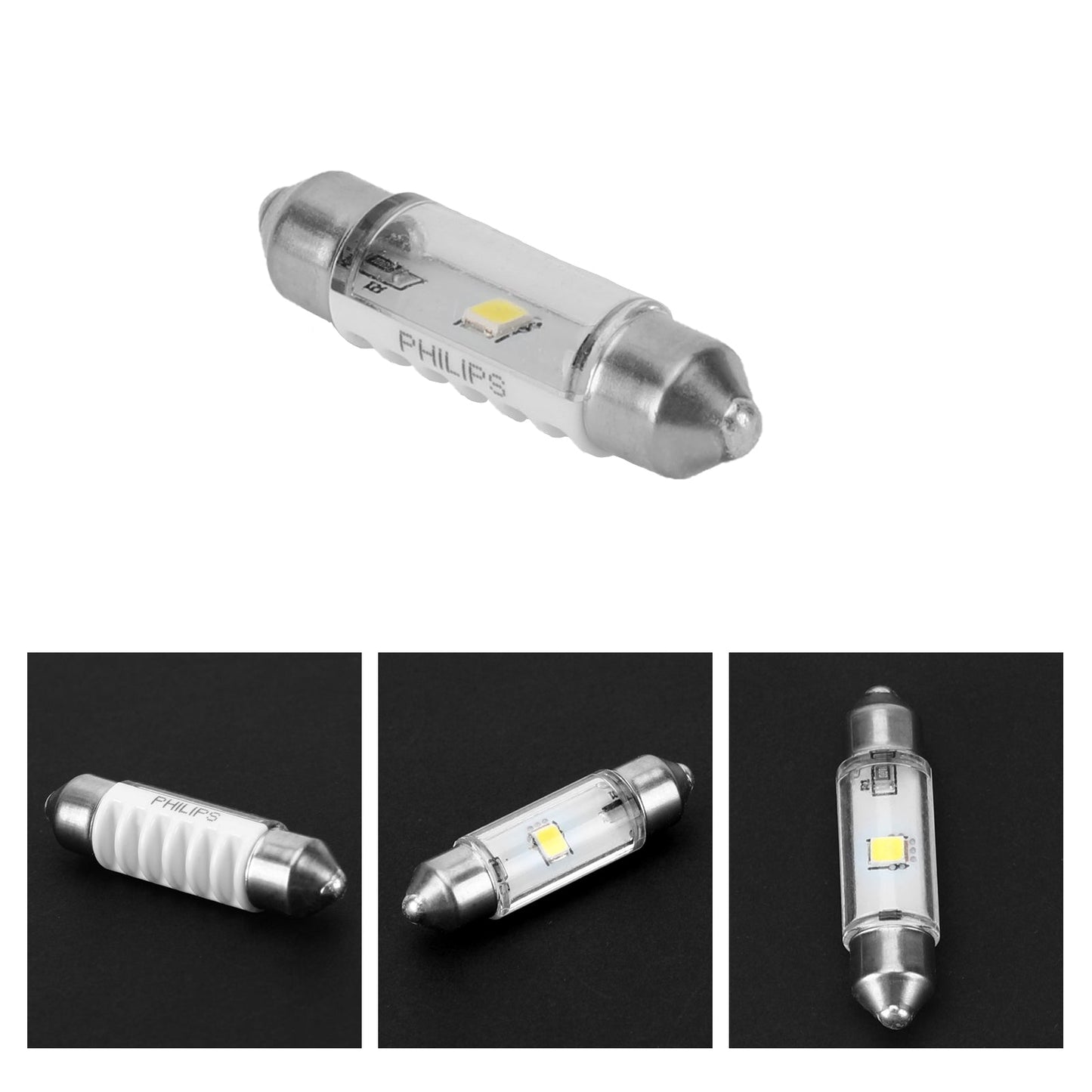 For Philips LED FEST 38mm Ultinon Pro3000 Interior Car Light Bulb 6000K White