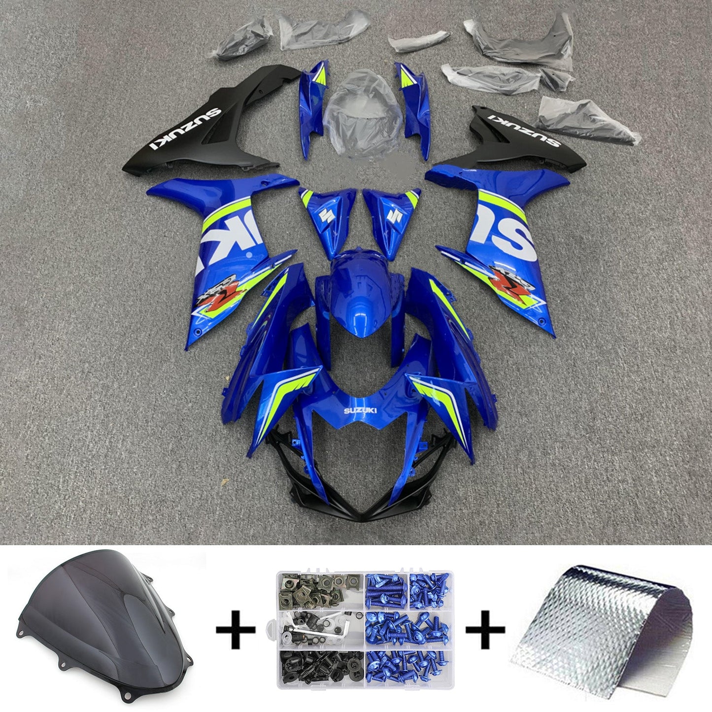 2011-2024 Suzuki GSXR 600/750 K11 Amotopart Injection Fairing Kit Bodywork Plastic ABS #101