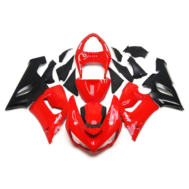 2005-2006 Kawasaki ZX6R 636 Fairing Kit Bodywork Plastic ABS