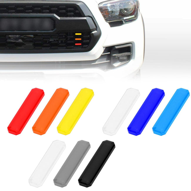 Tri-color Badge Front Grille Decal Sticker Fit For Tacoma TRD Pro 2016-2020 A