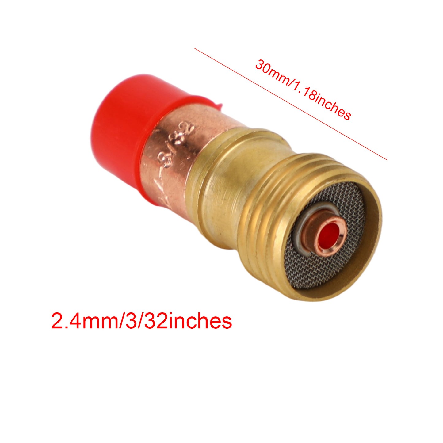 5pcs Tig Welding Torch Stubby Gas Lens 4Gl332 (3/32") For 17/18/26