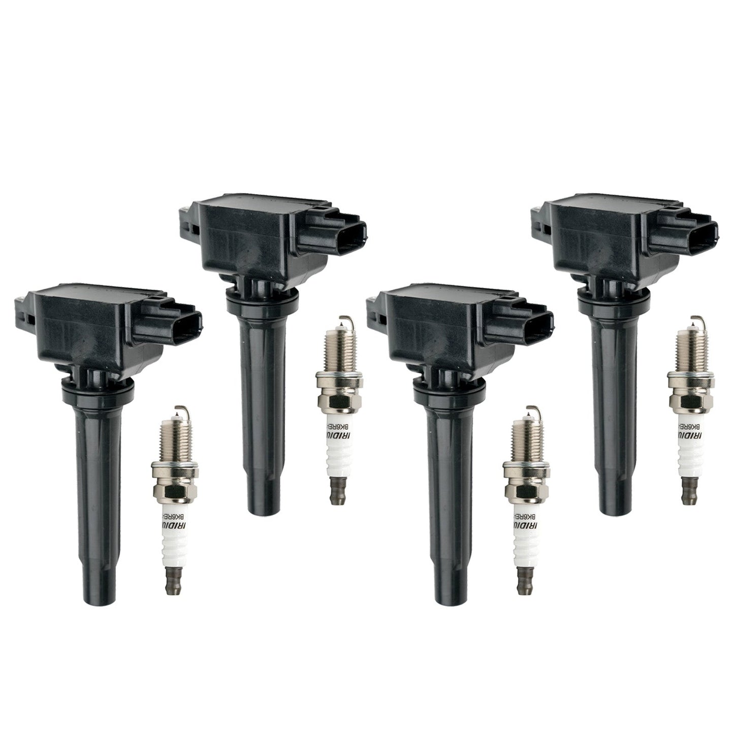 2014-2020 Mazda 3 6 CX-5 2.5L L4 4x Ignition Coils+Spark Plugs UF656 Fedex Express