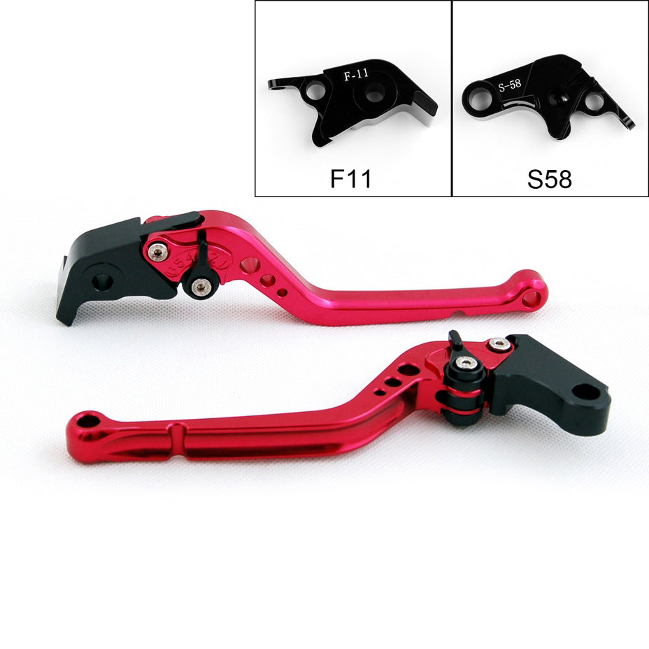 Long Brake Clutch Levers For Aprilia RSV4/RSV4 FACTORY 2009-2014 Black