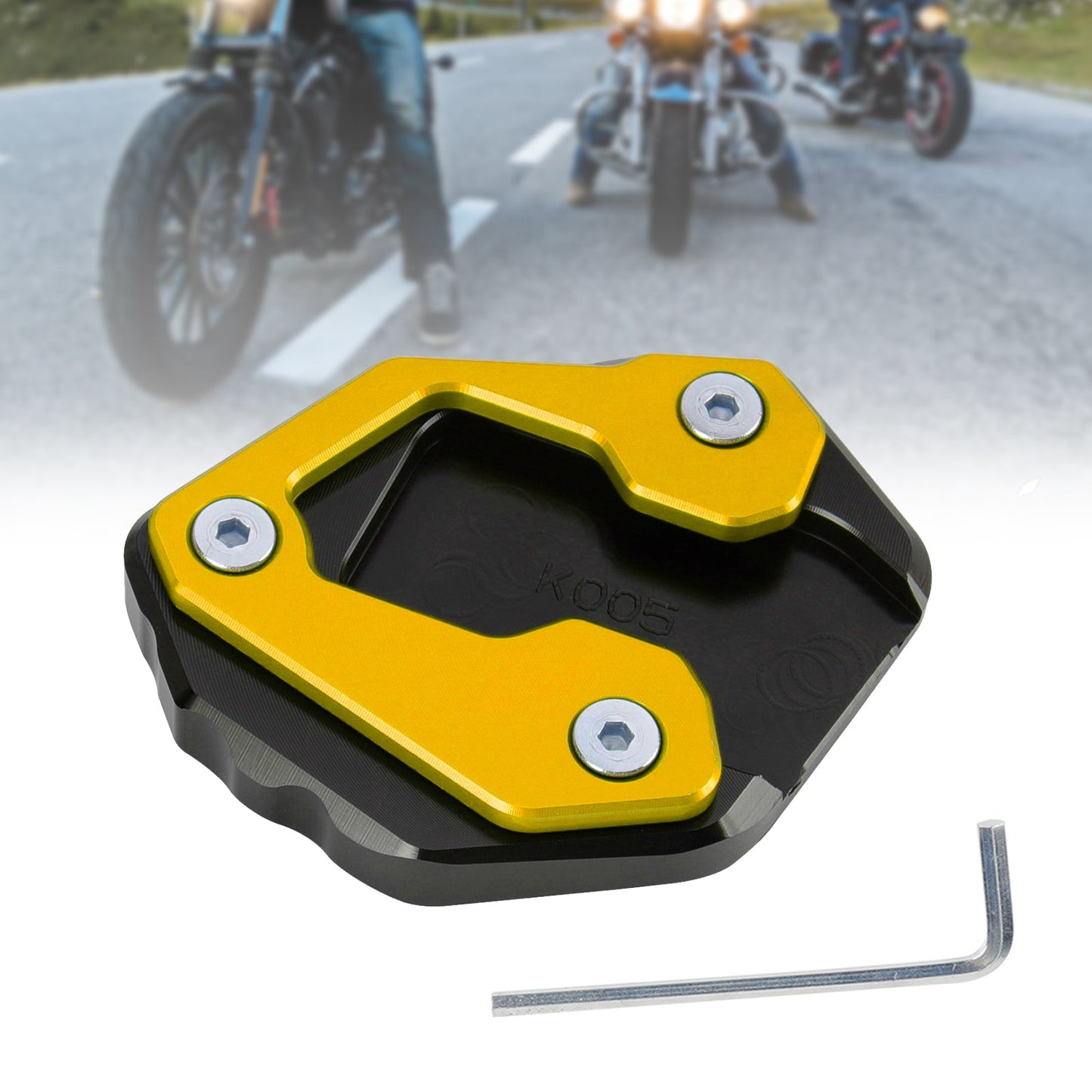 Kickstand Enlarge Plate Pad fit for Yamaha MT-09 MT 09 2021-2022