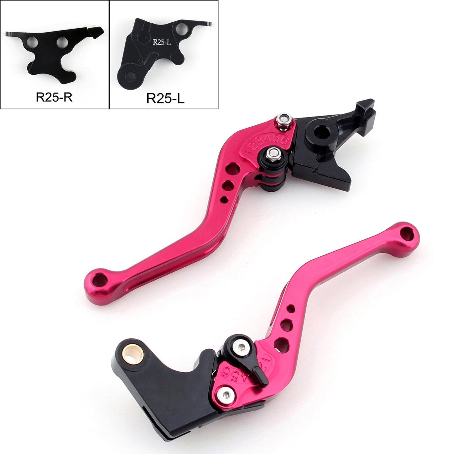 Short Brake Clutch Levers For Yamaha YZF R25 2014-2015/YZF R3 2015 Black