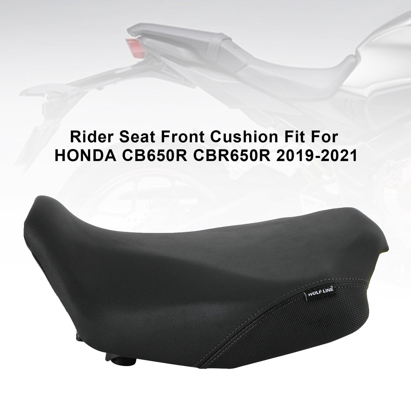 Rider Passenger Seat Front Rear Cushion Black A Fit For Honda Cb Cbr 650R 19-23