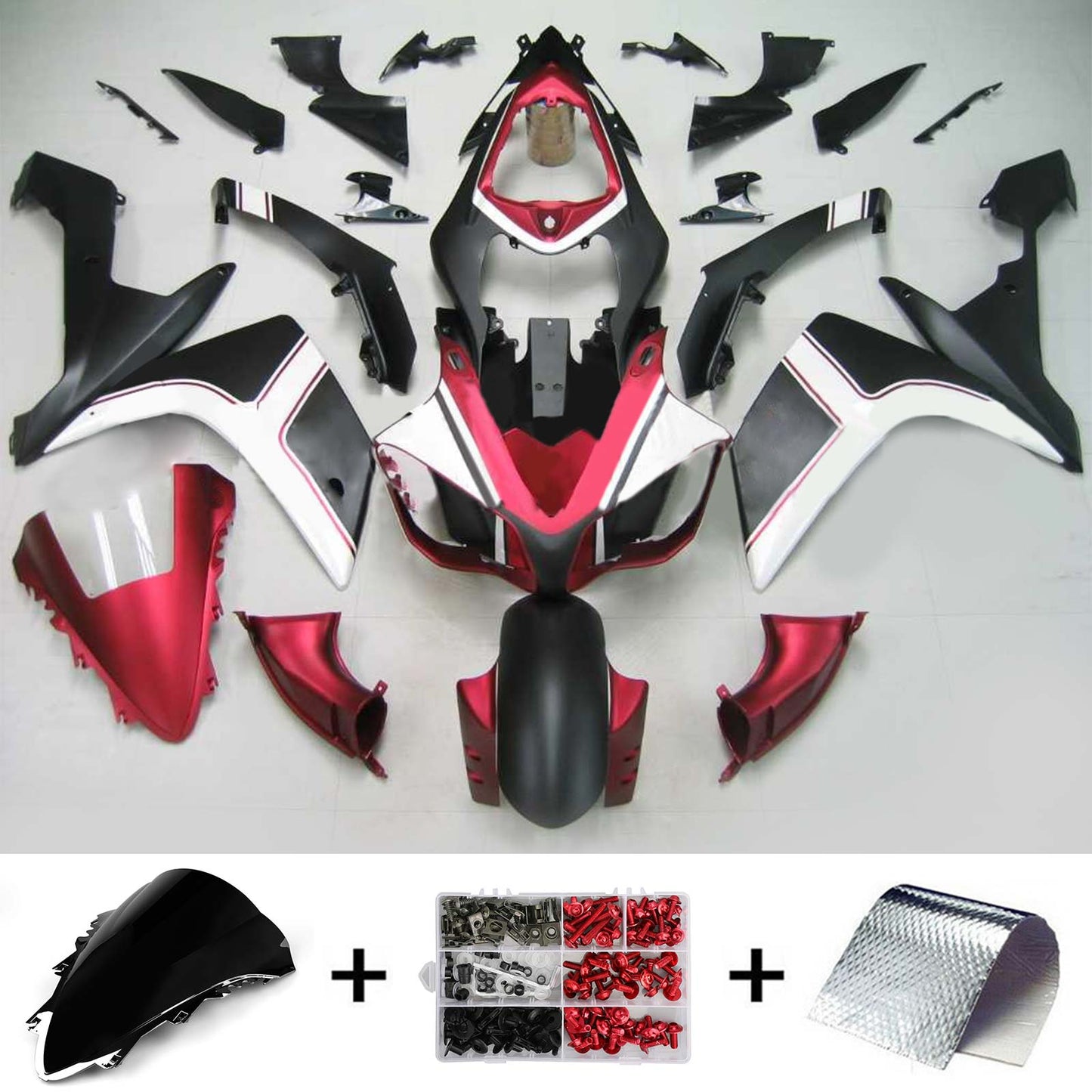 2007-2008 Yamaha YZF 1000 R1 Injection Fairing Kit Bodywork Plastic ABS #116