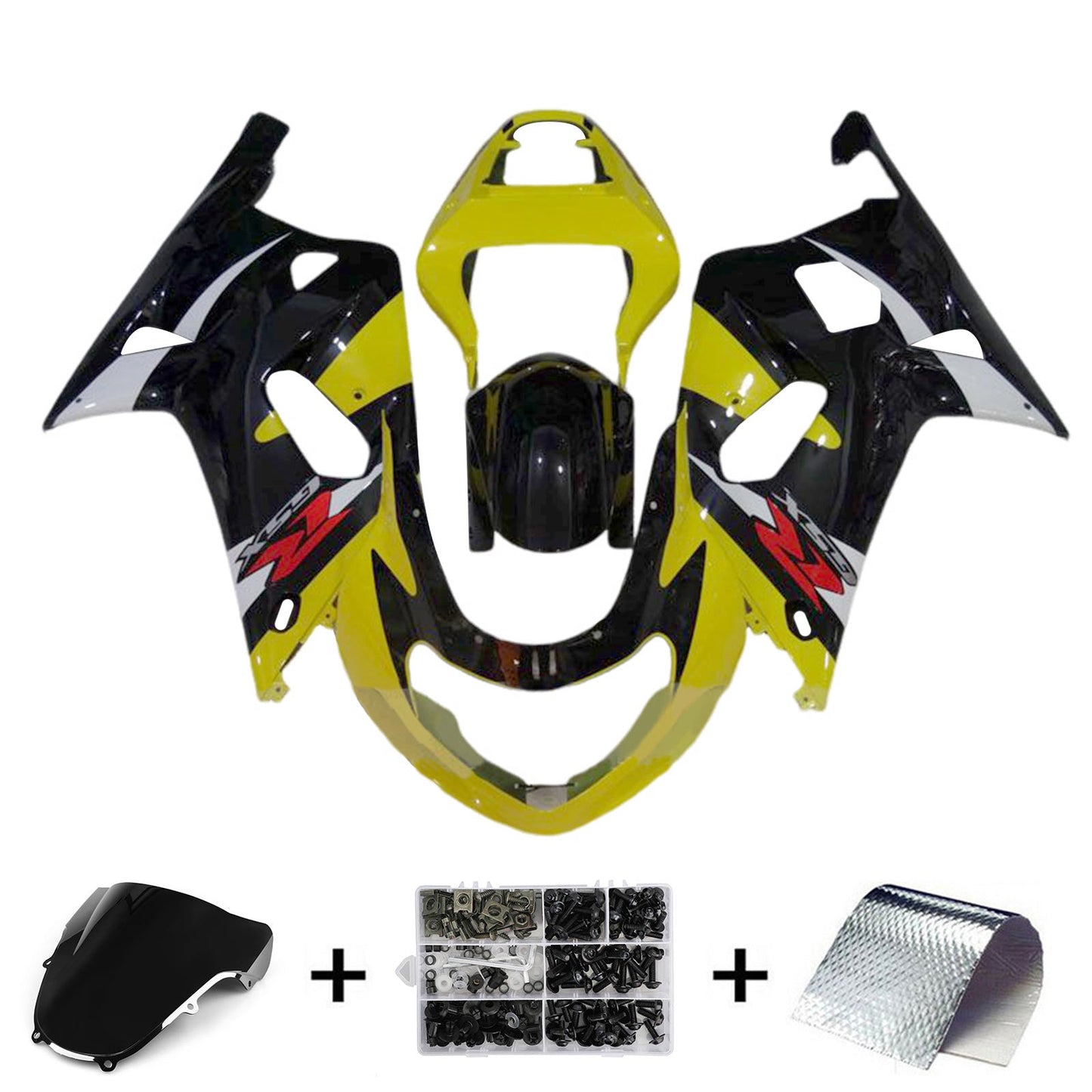 2000-2002 Suzuki GSXR1000 K1 K2 Fairing Kit Bodywork Plastic ABS