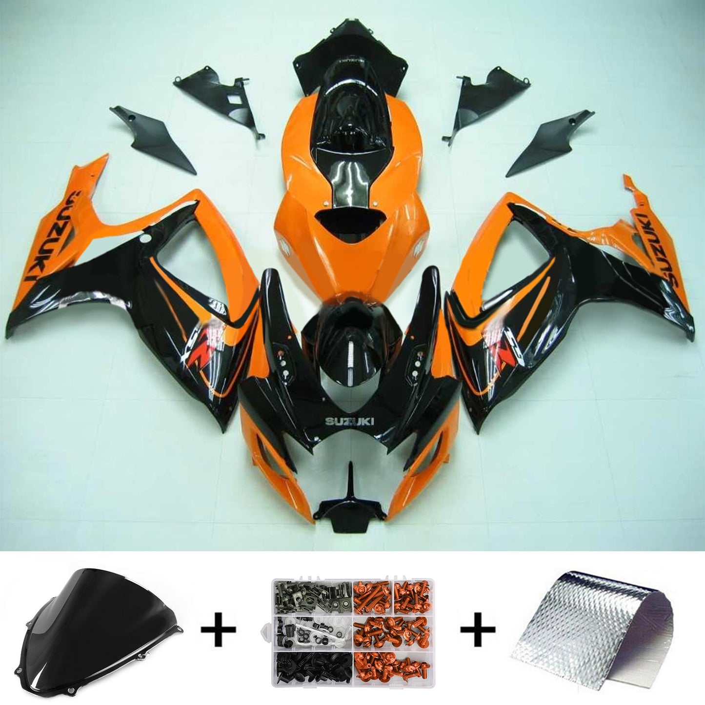 2006-2007 Suzuki GSXR 600/750 K6 Amotopart Injection Fairing Kit Bodywork Plastic ABS #179