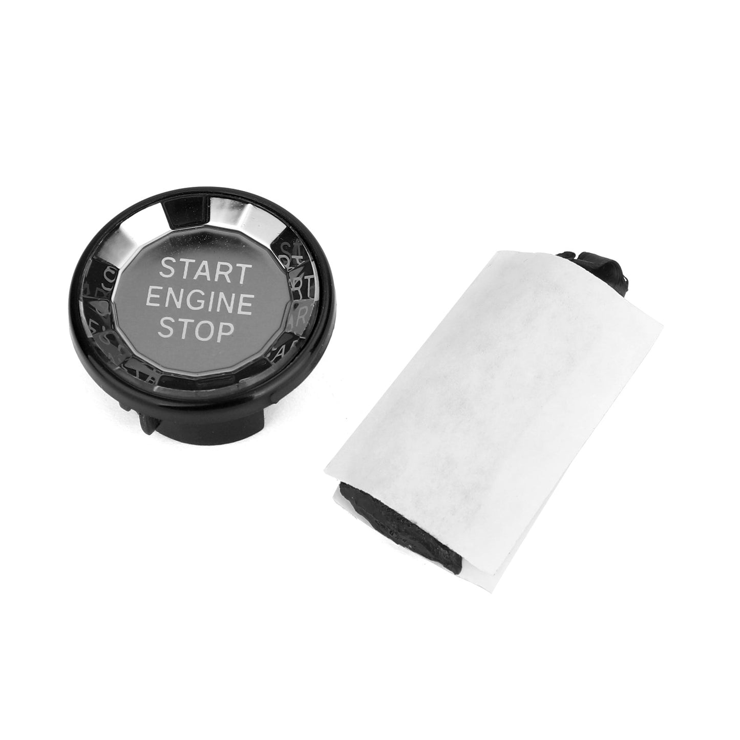 Engine Start Stop Push Button Knob Switch Decor Cover Fit For Jaguar XF XE F-Pace BLK