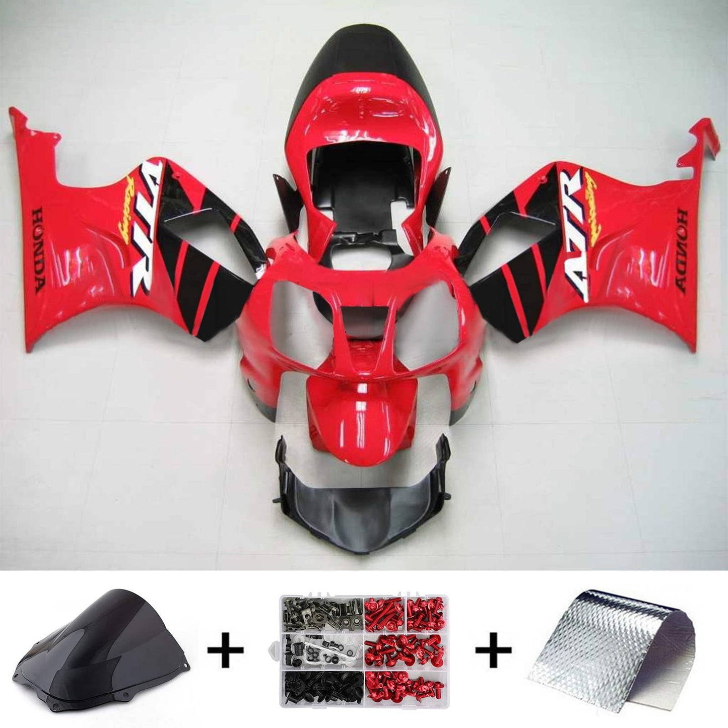 2000-2006 Honda VTR1000 RC51 Amotopart Injection Fairing Kit Bodywork Plastic ABS #106