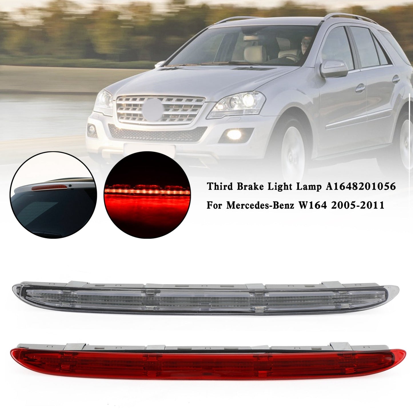 2005-2011 Mercedes-Benz W164 Red Third Brake Light Lamp A1648201056