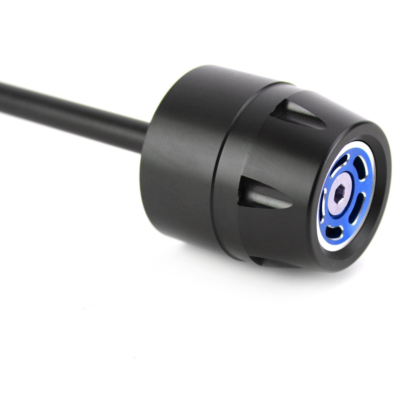 FRONT + REAR Axle Fork Wheel Slider Blue Fit for Ducati Scrambler 400 800 1100