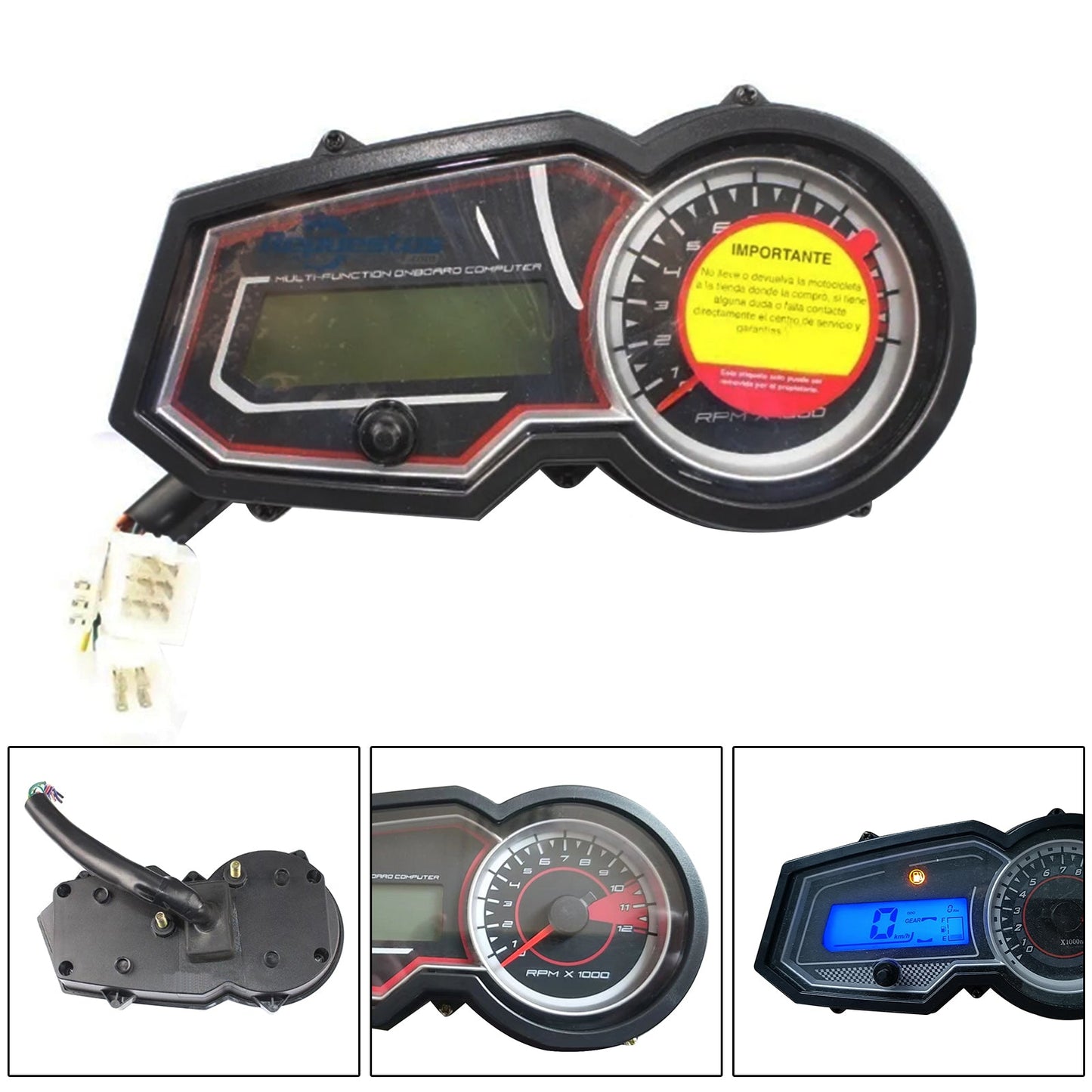 Speedometer Odometer Tachometer 12000Rpm For Zhongsheng Robinson Byq125-8