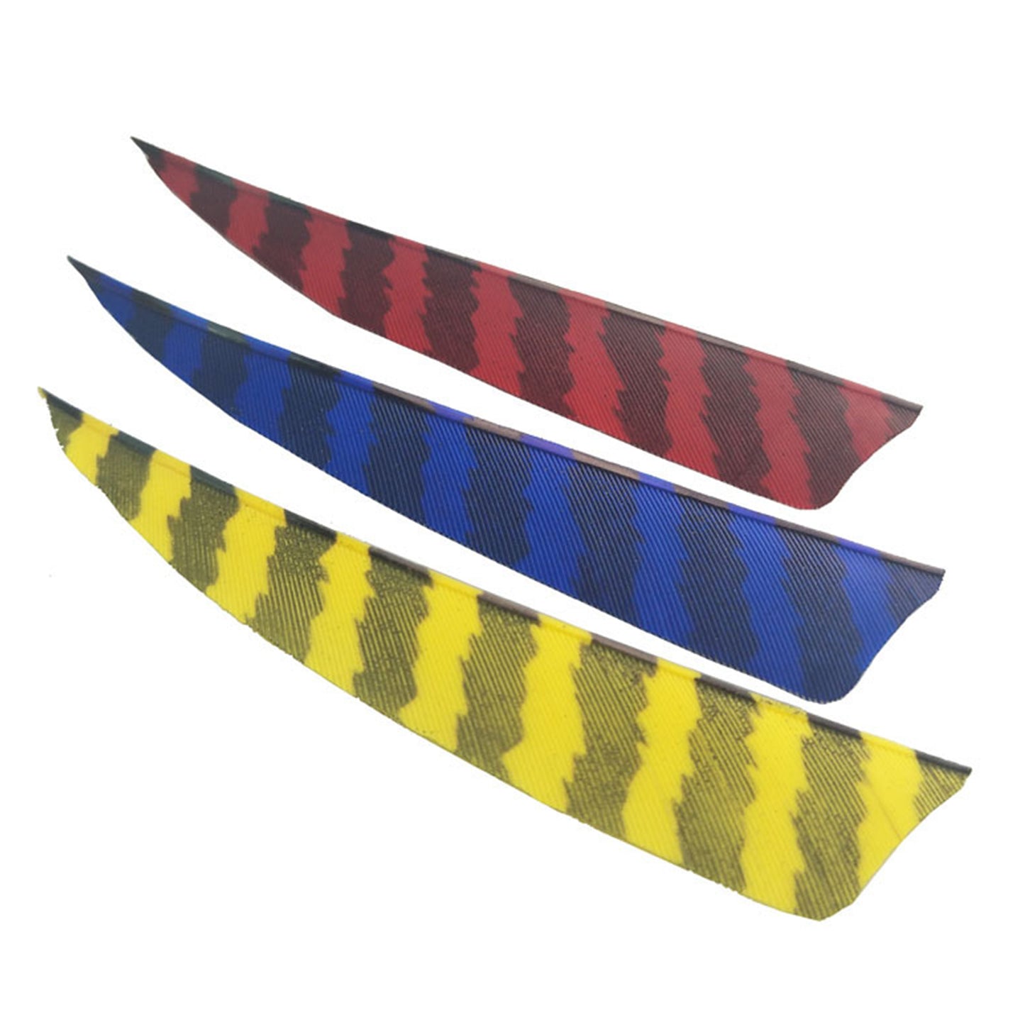 50x 4" 5" Archery Arrow Feathers Turkey Nature Fletches Fletching Bow Striped