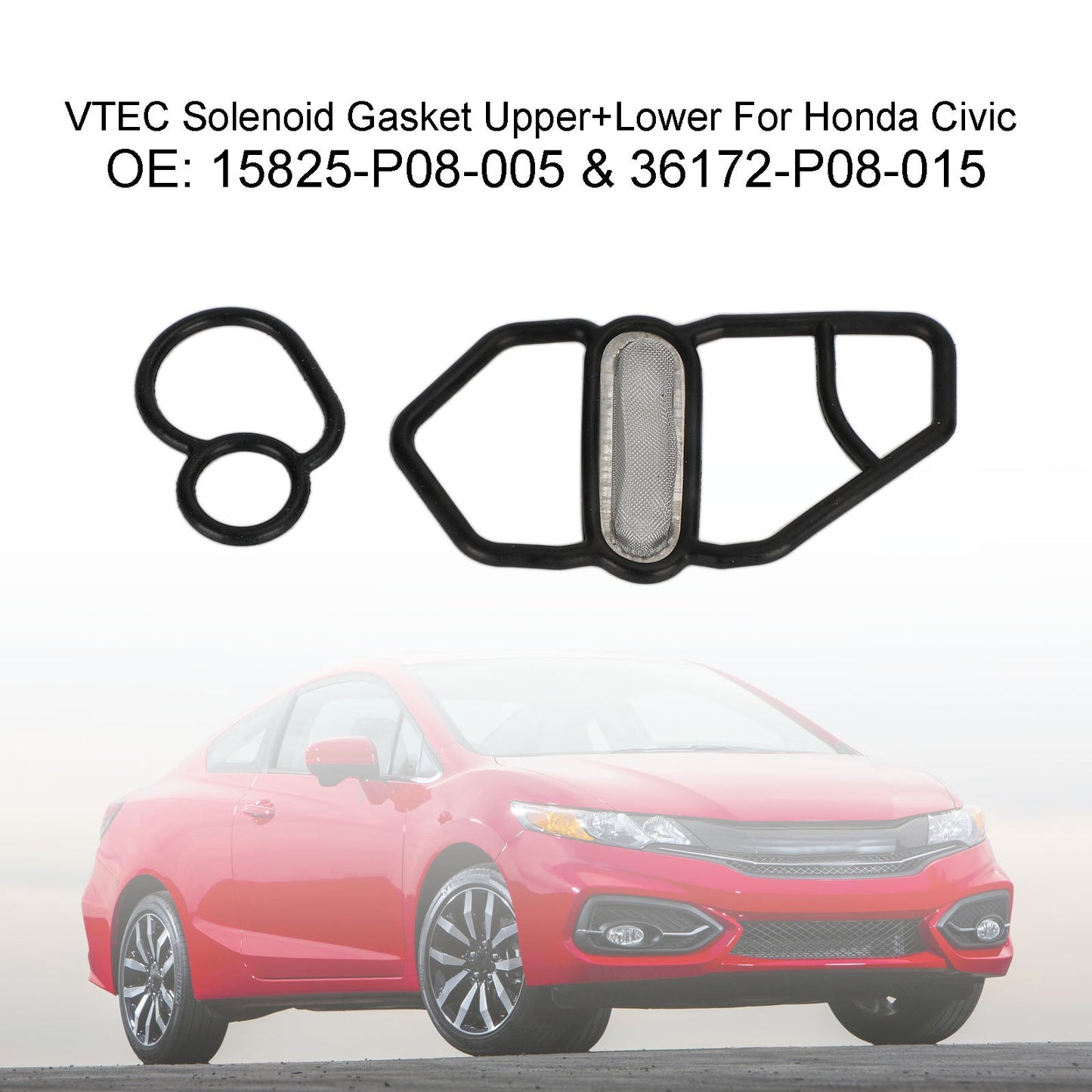 VTEC Solenoid Gasket Upper+Lower For Honda Civic 15825-P08-005 & 36172-P08-015