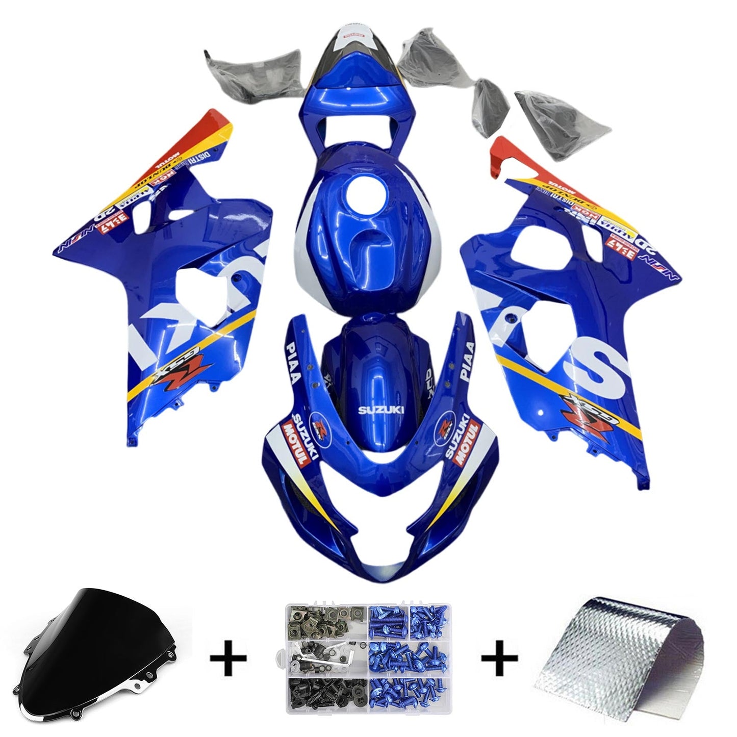 2004-2005 Suzuki GSXR 600/750 K4 Fairing Kit Bodywork Plastic ABS