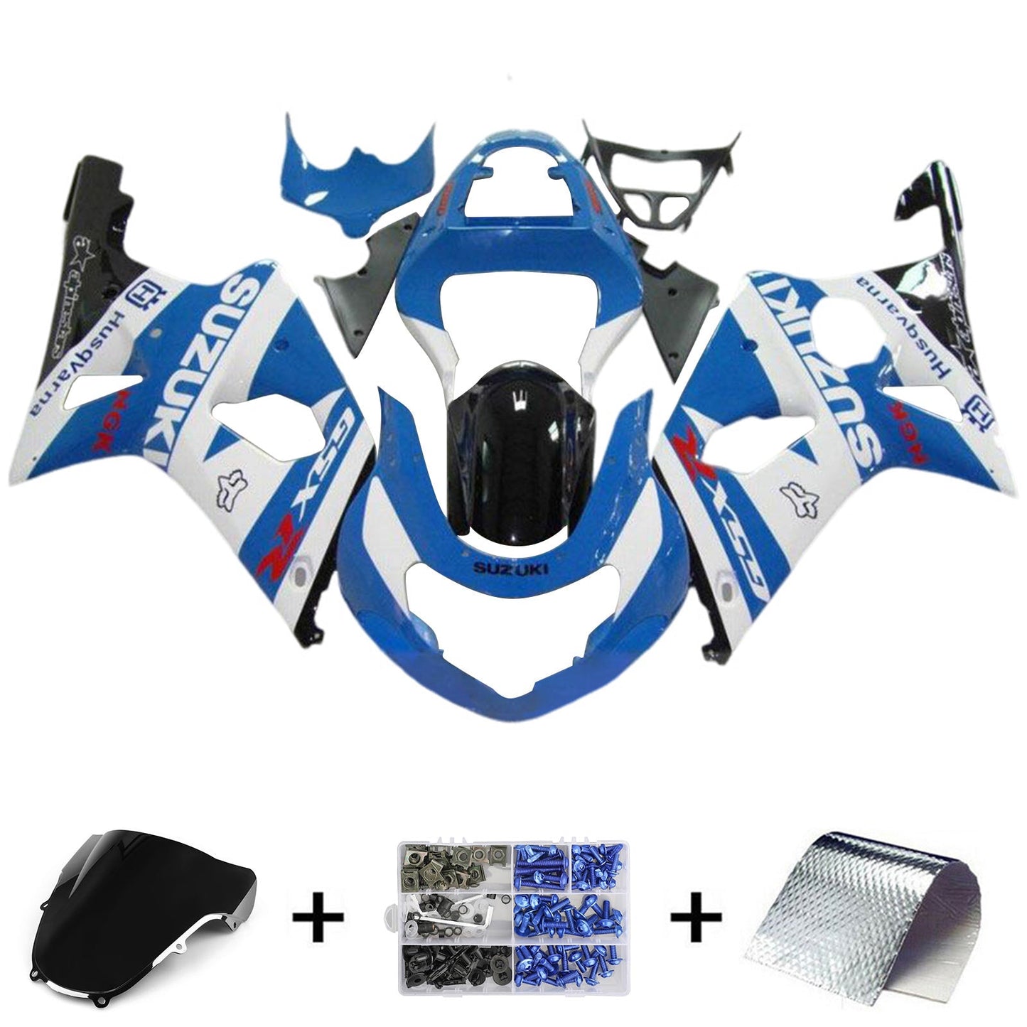 2000-2002 Suzuki GSXR1000 K1 K2 Fairing Kit Bodywork Plastic ABS