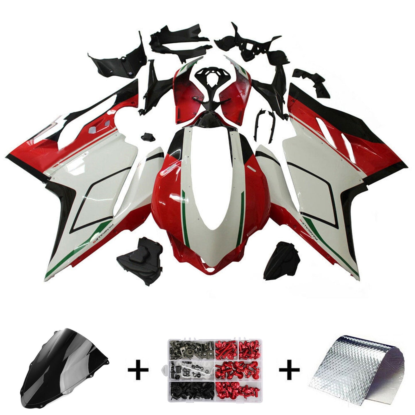 2015-2018 Ducati 1299 959 Amotopart red&white Fairing Kit