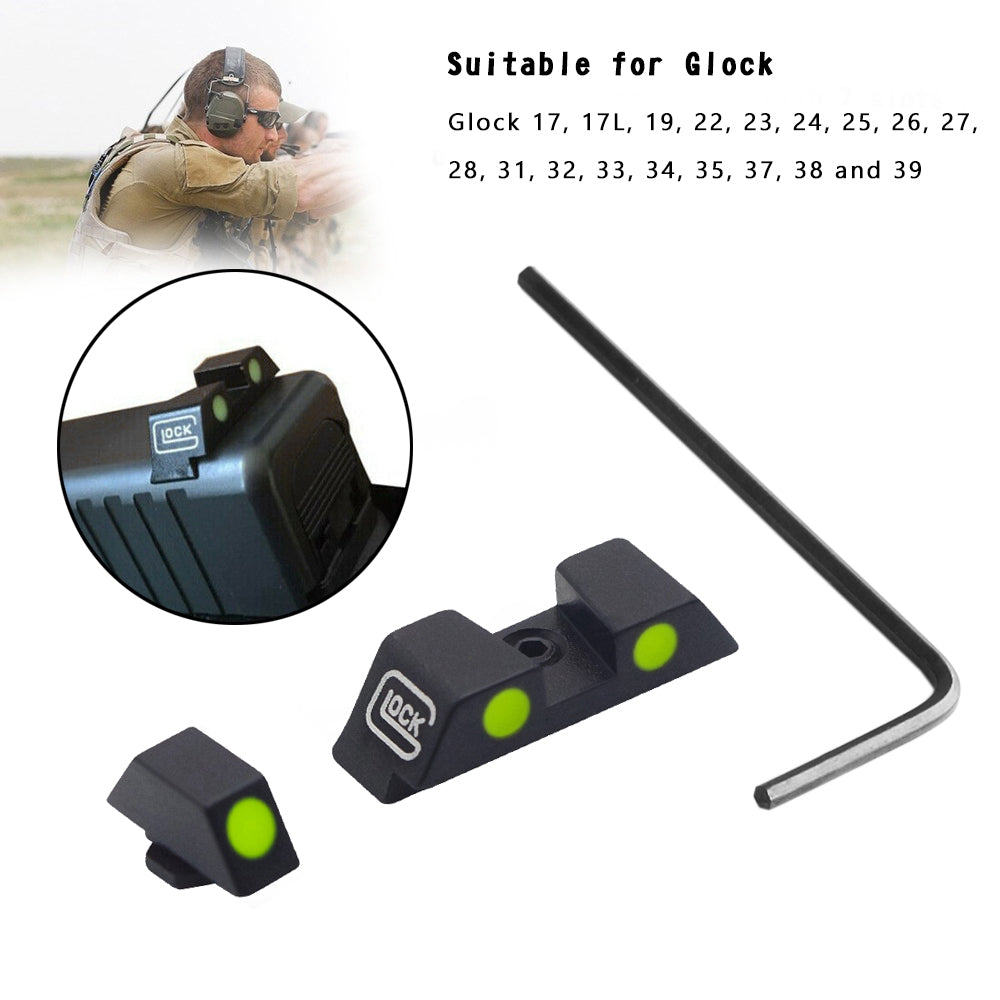 G34 G35 G37 G38 G22 G23 G26 G27 G33 Fiber Optic NIGHT SIGHTS FOR GLOCK G17 G19