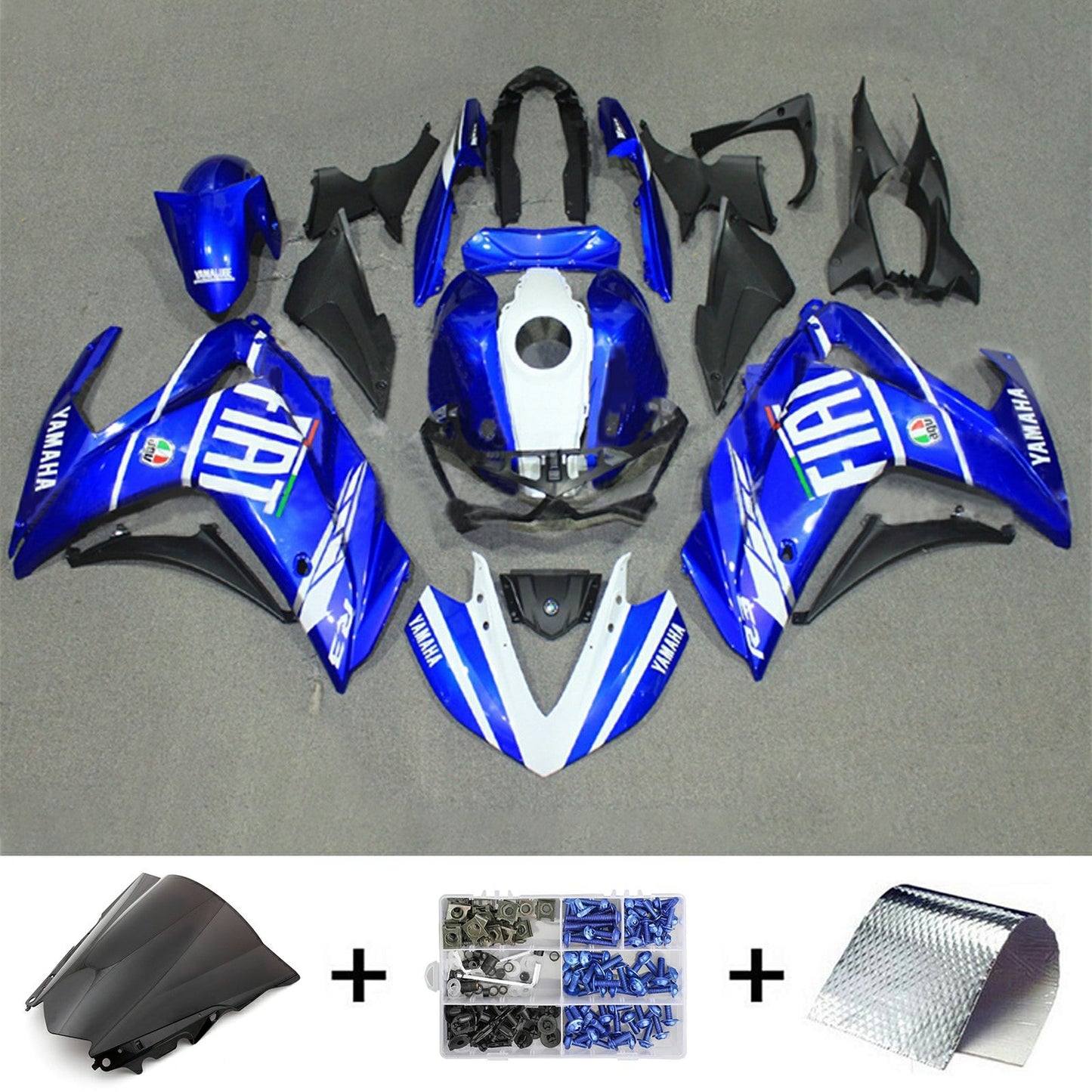 2014-2018 Yamaha YZF-R3 2015-2017 R25 Injection Fairing Kit Bodywork ABS#153