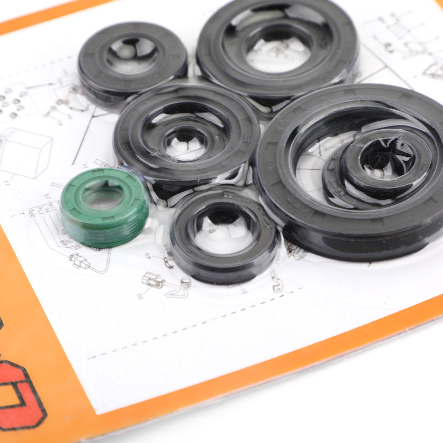 10pcs Engine Oil Seal Kit for Honda CR125R CR125 CR 125 125R 1987-2003