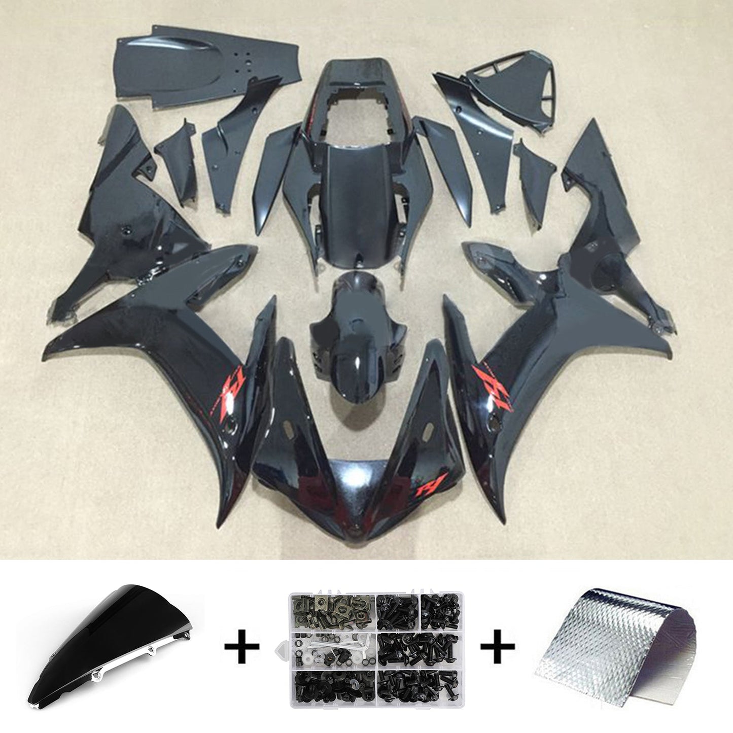 2002-2003 Yamaha YZF-R1 Injection Fairing Kit Bodywork Plastic ABS#38