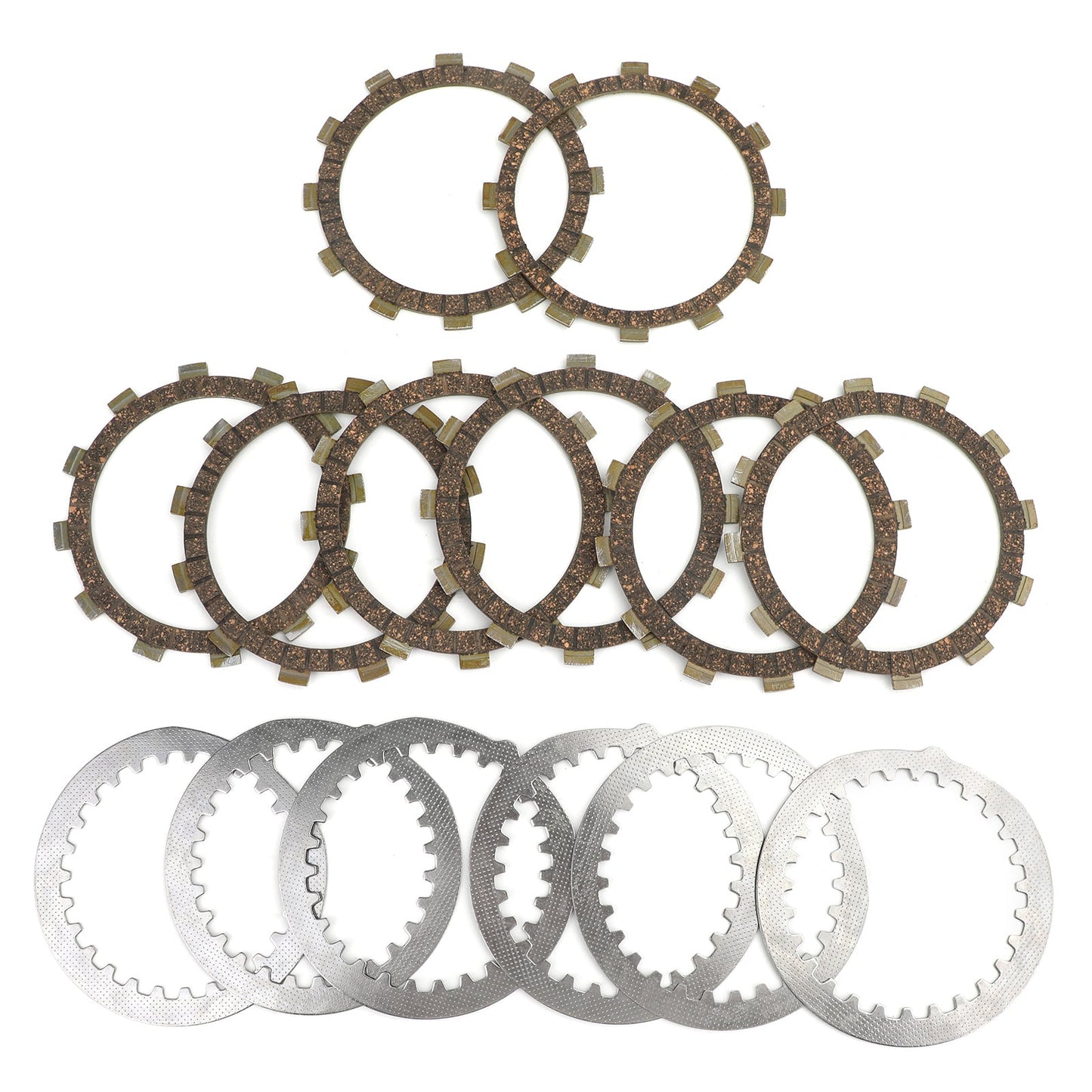 Clutch Plate Kit - Friction & Steel Plates For Yamaha XJ550/RH/H/RJ/J/RK