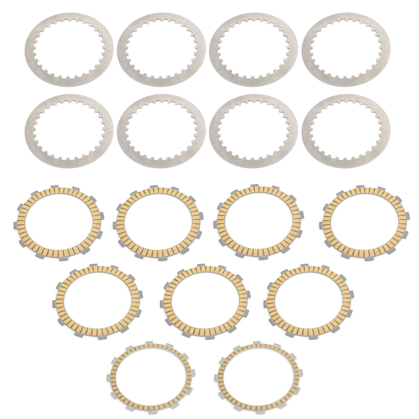 Clutch Plate Kit - Friction & Steel Plates For Triumph Daytona 955i 98-00 Speed Triple (EFI) 97-01 Sprint RS (Up to VIN 139276) 99-01 Sprint ST (Up to VIN 139276) 99-01 T595 Daytona 97 Tiger 900cc (From VIN 71699) 97-98
