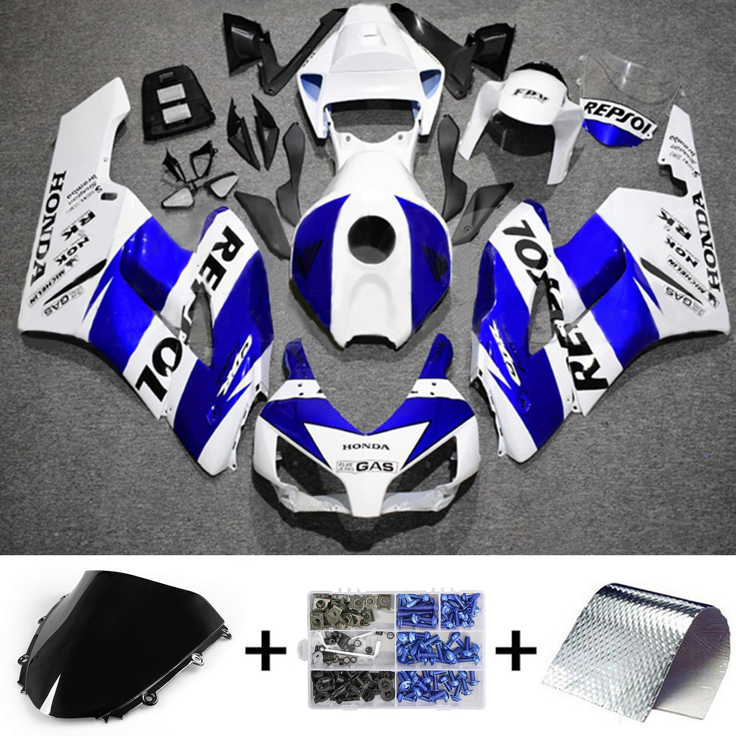 2004-2005 Honda CBR1000RR Injection Fairing Kit Bodywork Plastic ABS#170