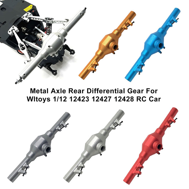 Metal Axle Rear Differential Gear For Wltoys 1/12 12423 12427 12428 RC Car