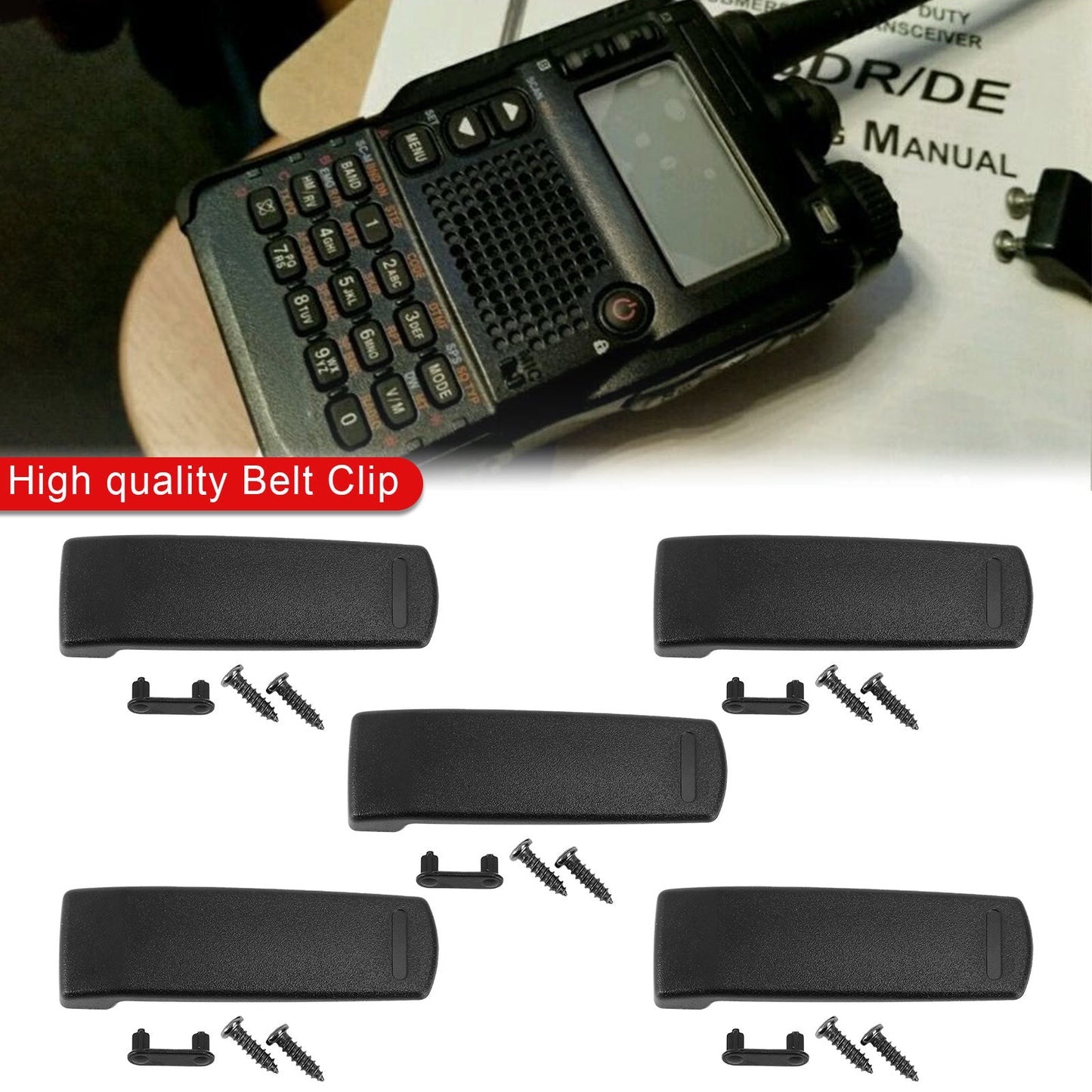 1X Back Pocket Clip Belt Clip Fit For Vx-8R Vx-8E Vx-8Dr Vx-8De Walkie Talkie