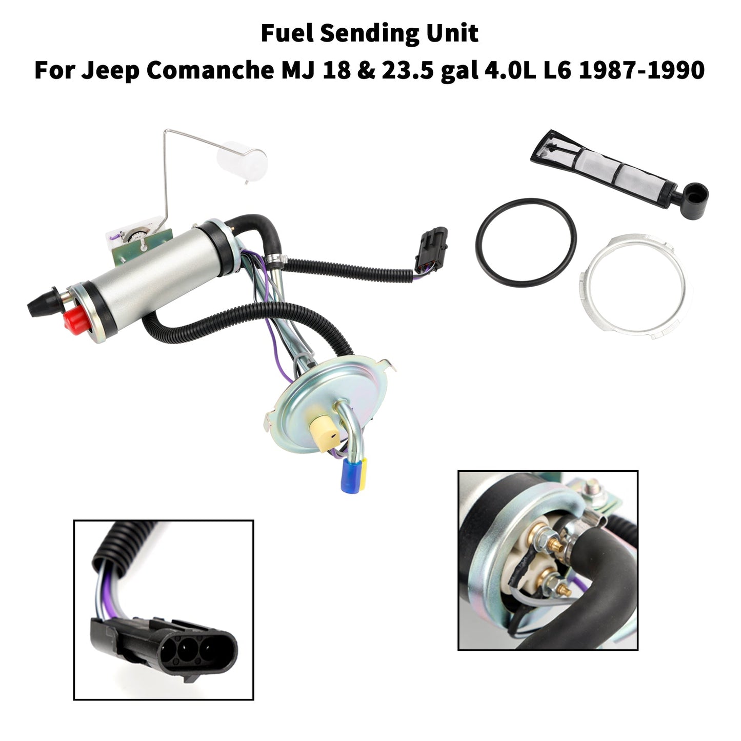 Jeep Comanche MJ 1987-1990 Gas Tank Sending Unit w/ F.I. w/ the Fuel Pump