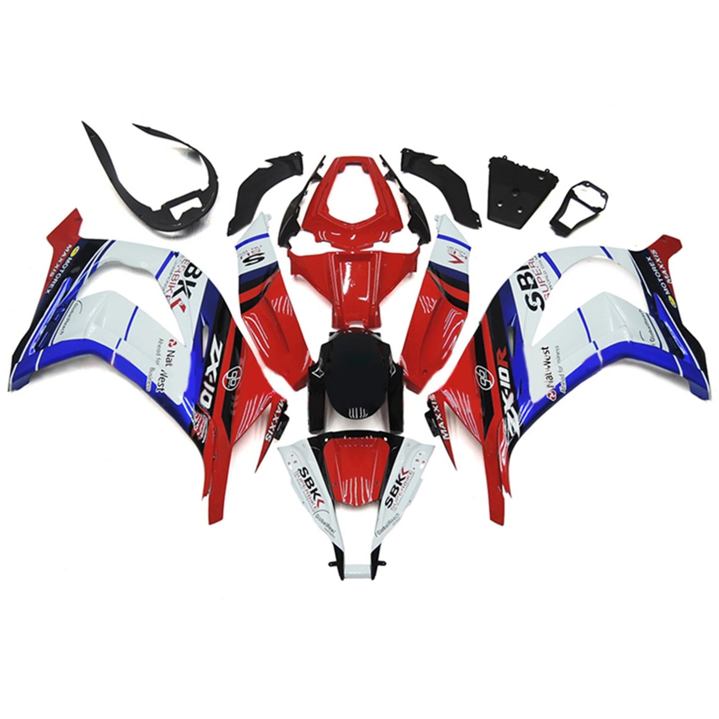 2011-2015 Kawasaki ZX10R Fairing Kit Bodywork Plastic ABS