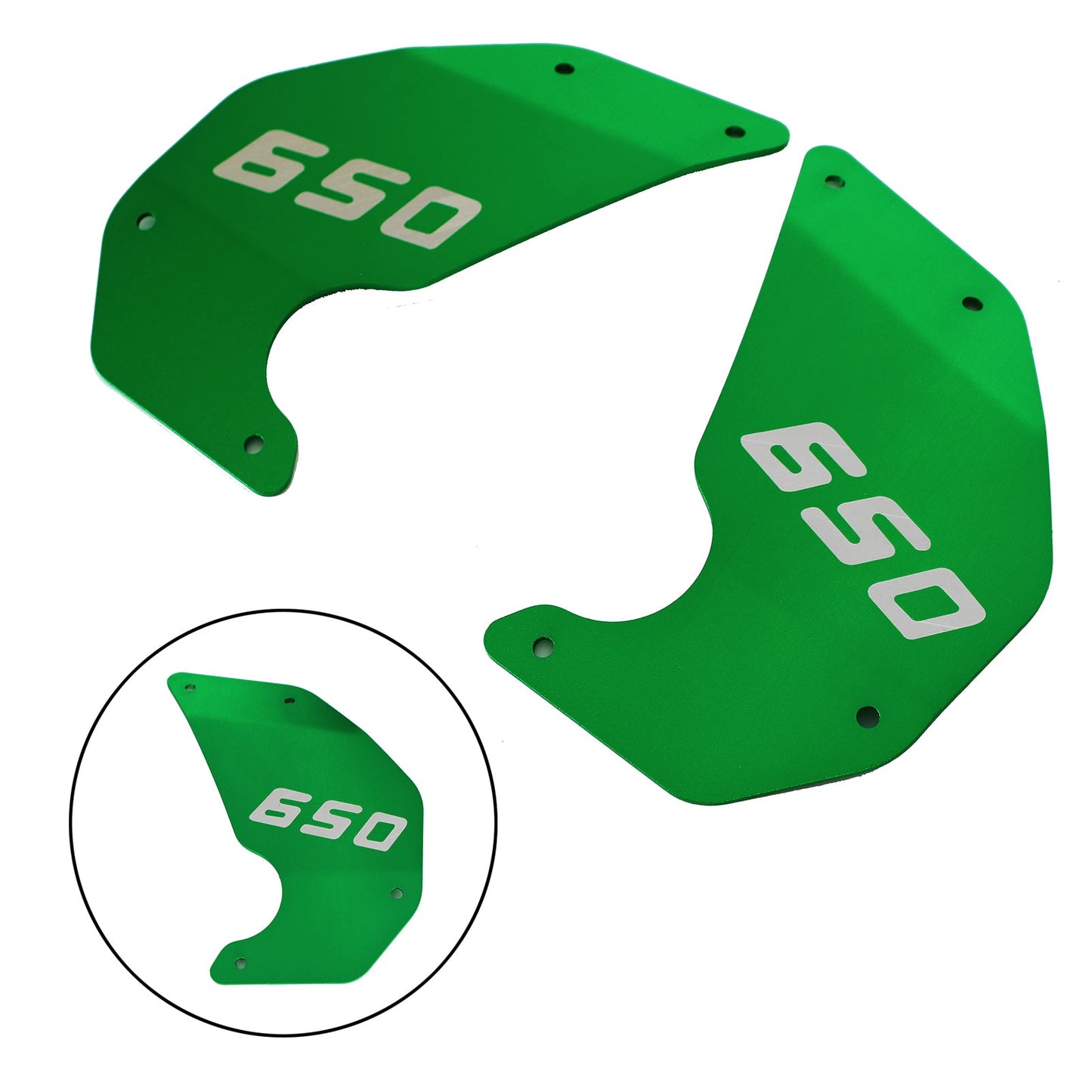Engine Cover Plate Side Panel For Kawasaki Vulcan S Abs Vn650 15-20 Cafe Green