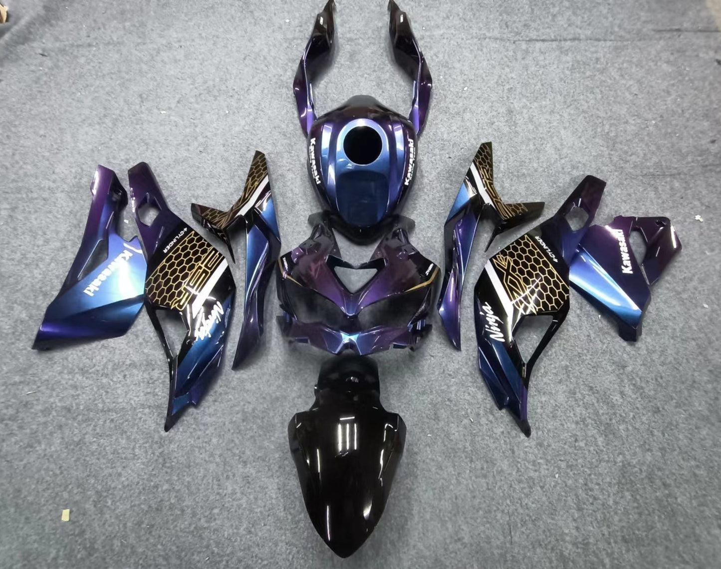 2019-2025 Kawasaki Ninja ZX-25R Amotopart Injection Fairing Kit Bodywork ABS #102