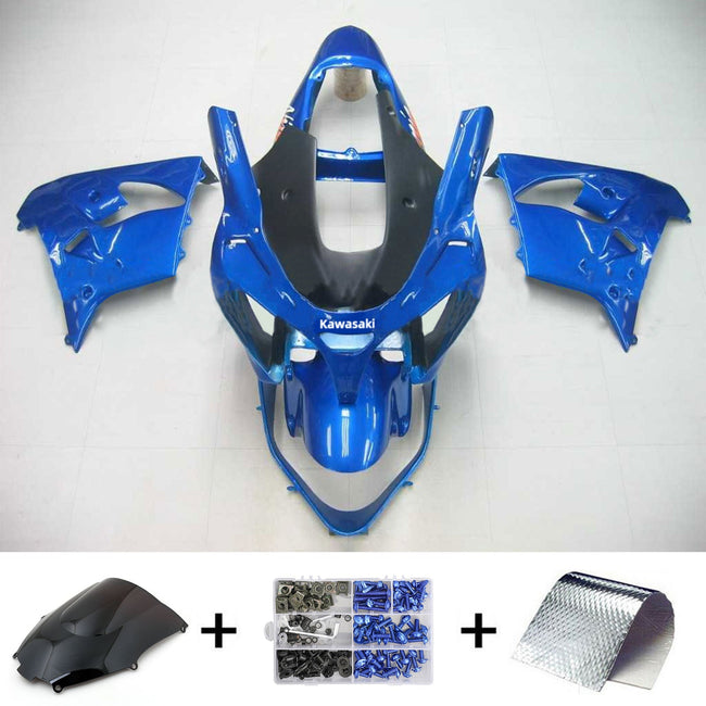 2002-2003 Kawasaki ZX9R Injection Fairing Kit Bodywork Plastic ABS #110