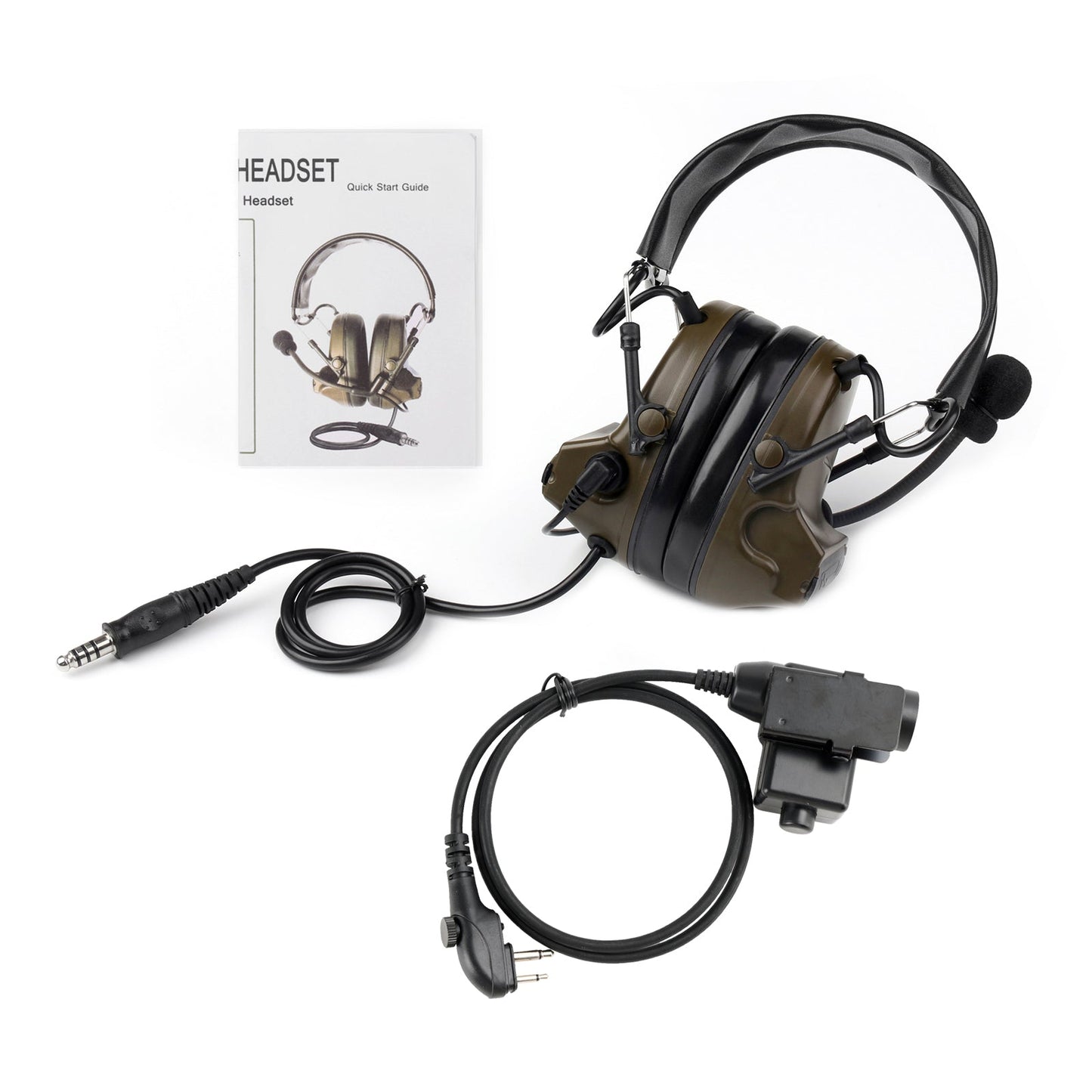 For Hytera TC-610 TC-618 TD500 TD510 TD520 6-Pin U94 PTT Z Tactical H50 Headset