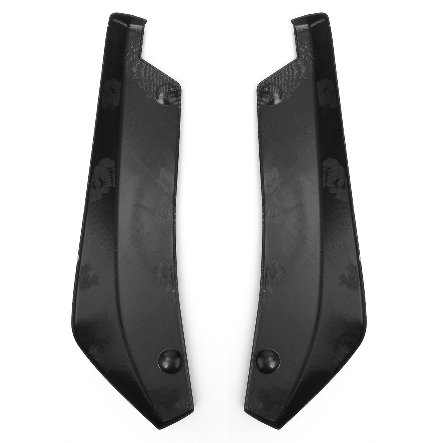 2X Car Rear Bumper Lip Diffuser Splitter Canard Protector Top Carbon Fiber Look