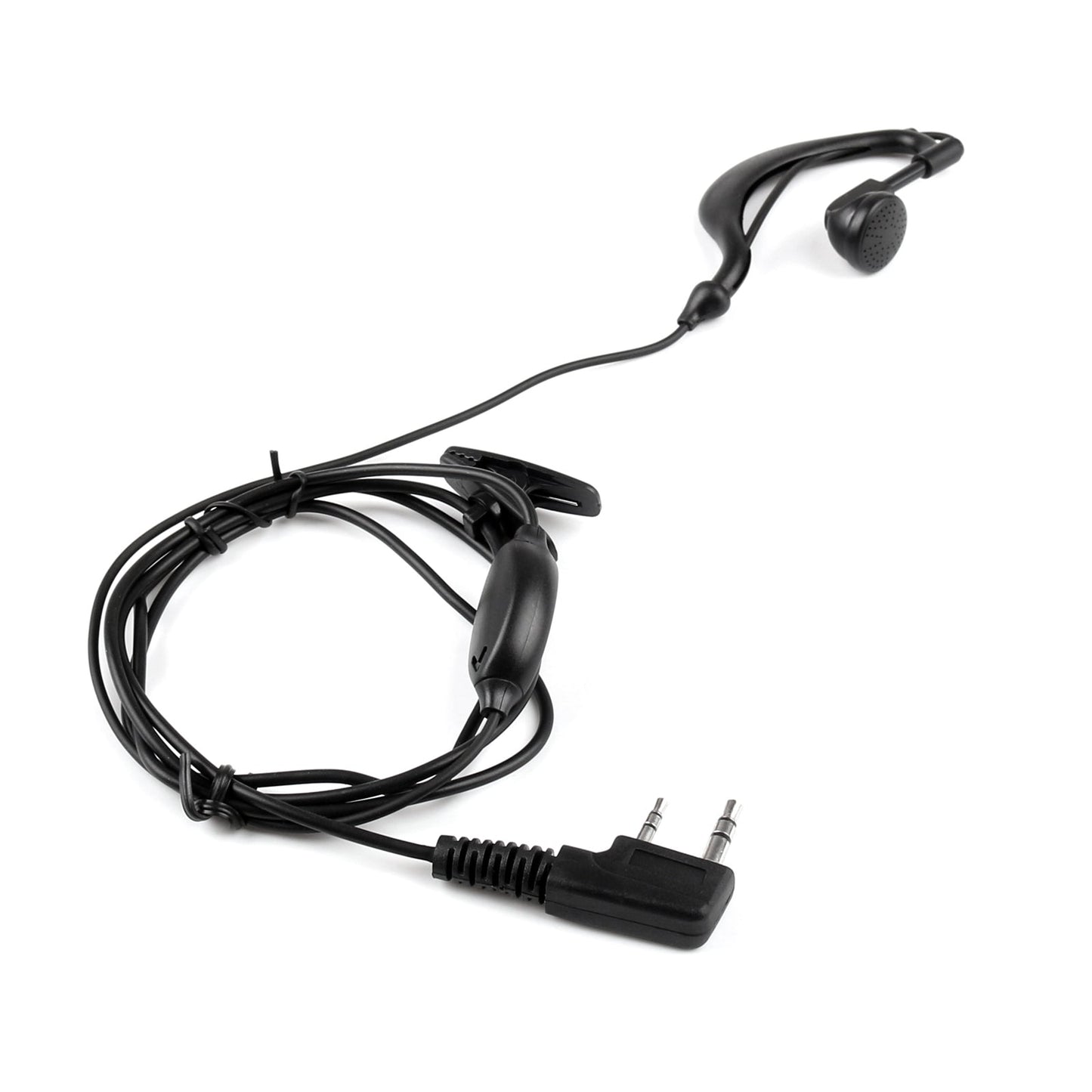 5x Headset Earpiece Earphone 2 Pin Mic For Baofeng Walkie Radio UV 5R BF 888s